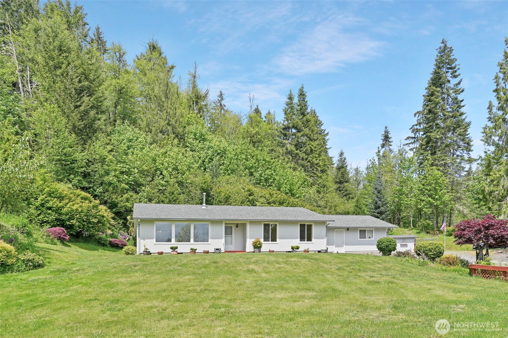 Riverfront 3-bed 1.75-bath home on 16 Acres- Shop, Pond, and Privacy Tucked along scenic State Route 507.  3 Parcels- 2nd parcel has river frontage, metal RV Cover, 2 bed septic & power already installed. Float the Skookumchuck River from Bucoda Park to your backyard. River frontage, private pond, mature landscaping & hot tub for relaxing evenings. The 2-car garage and detached 2-car garage/shop are perfect for toys, hobbies or storage. Inside enjoy granite countertops, ductless heating/cooling, cozy wood stove, updated PEX plumbing, Updated LVP Flooring, open floorpan and an automatic Honeywell generator.  ATV Trails, wildlife and serenity from the comfort of your home. Fish, relax, or sip coffee surrounded by nature’s soundtrack.