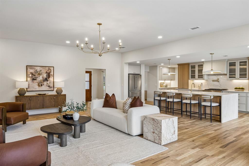 Welcome to 14214 Edgecrest Drive — a beautifully reimagined home where timeless design meets modern luxury.Situated on an expansive .42-acre lot, this 3,852-square-foot residence has been thoughtfully renovated from top to bottom, featuring a new 30-year architectural roof, new windows, updated electrical, plumbing, and mechanical systems, stunning white oak floors, quartz countertops, and a premium Z Line appliance package.The spacious floor plan offers 4 bedrooms, 4.5 bathrooms, a 2-car garage, and a luxurious primary suite complete with a custom closet and private sauna.This is a rare opportunity to own a fully renovated luxury home in one of Dallas' most desirable areas.