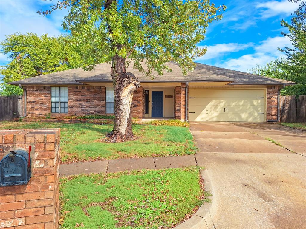 Charming Edmond home located in the highly desired Edmond School District offering the perfect blend of modern updates and classic comfort. Situated in a prime, central location, you will enjoy quick and easy access to a variety of local amenities, shopping centers, and dining hotspots. From the moment you arrive, the big, covered front porch welcomes you in, offering a picturesque space to relax and enjoy the neighborhood. Step inside to a beautifully and recently remodeled interior that shines with fresh paint, brand new doors, updated trim, and stylish new light fixtures throughout. The heart of the home features a massive living area with high ceilings centered around a cozy, two sided fireplace that seamlessly connects your living and entertaining spaces. An elegant, separate dining area sits nearby, making formal meals and holiday gatherings a breeze. Beautiful hardwood floors throughout, complemented by an abundance of dedicated storage spaces tucked away throughout the layout. The amazing kitchen is a chef's delight, boasting sleek granite countertops, a classic subway tiled backsplash, and premium stainless steel appliances. With tons of cabinet and counter space, meal prep and organization are completely effortless. Conveniently located just off the kitchen is a dedicated washroom, making household chores incredibly manageable. Expansive master suite, complete with an updated vanity, a large walk-in closet, and a beautifully finished walk-in shower. Updated main bath features a sleek granite countertop vanity and a versatile, shower/tub combo. Other two bedrooms are also generously sized, offering excellent closet space and plenty of room for family, guests, or a home office. Outside, the massive backyard provides endless possibilities for outdoor living, gardening, and play. The property also includes an outdoor storm shelter to keep you and your loved ones safe during Oklahoma's severe weather season. This turnkey Edmond gem truly has it all!