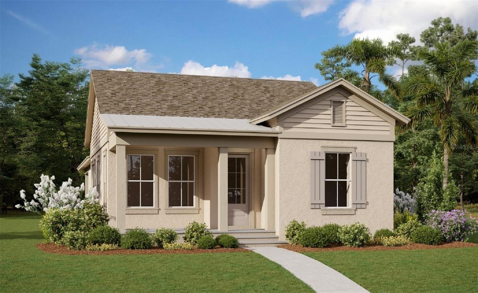 One or more photo(s) has been virtually staged. Under Construction. Step into the epitome of luxury living with the Cumberland model by Dreamfinders Homes. Nestled in a serene community of
Laureate Park, this single-story masterpiece exudes sophistication and charm at every turn. As you enter, you'll be greeted by an abundance of
natural light cascading through the expansive windows, illuminating the open-concept living space. The seamless flow from the elegant foyer to
the spacious living area creates an inviting atmosphere perfect for both relaxation and entertainment. Prepare to be awe-inspired by the chef's
kitchen, where form meets function with sleek, top-of-the-line appliances, designer cabinetry, and exquisite quartz countertops. Whether you're
hosting a gourmet dinner party or enjoying a casual meal with family, this culinary haven is sure to impress. Retreat to the luxurious master
suite, a sanctuary of comfort and tranquility boasting a spa-like ensuite bathroom and a spacious walk-in closet. Two additional well-appointed
Bedrooms offer ample space for guests or a growing family, each thoughtfully designed with comfort and style in mind. But the Cumberland
model doesn't stop there. Outside, enjoy the serenity of your private outdoor oasis, where lush landscaping and a covered patio provide the
perfect backdrop for al fresco dining or simply unwinding after a long day. With unparalleled craftsmanship, attention to detail, and an array of
luxurious features, the Cumberland model by Dreamfinders Homes is more than just a home – it's a statement of refined living. Don't miss your
chance to experience the pinnacle of modern luxury. Schedule your private tour today and make your dream home a reality.