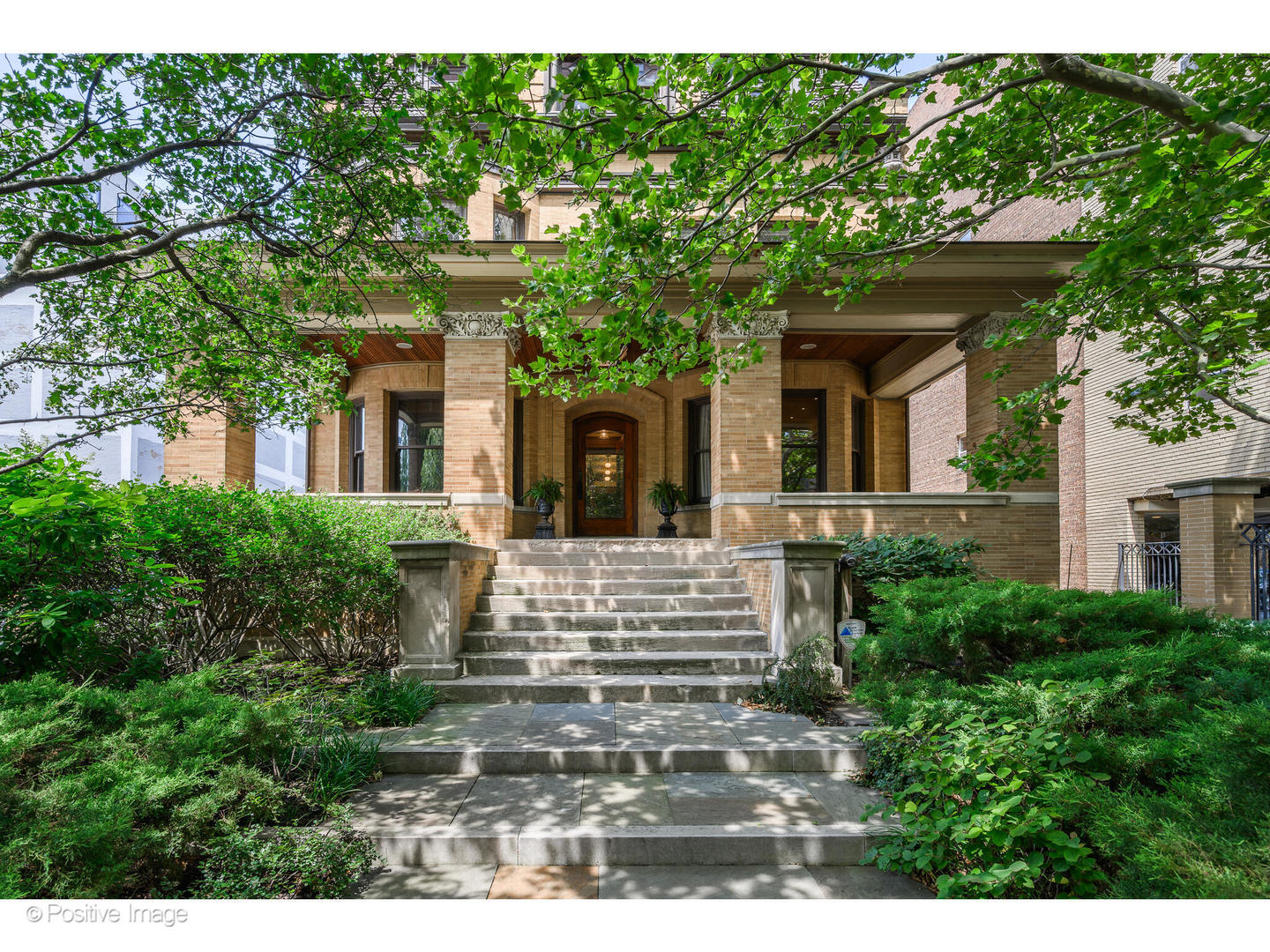 Luxury, elegance, and contemporary comfort are all present in this light-filled home set on an expansive 50' x 178' lot in this close-to-Lake Michigan, Lakeview location. This home showcases the design mastery of renowned Chicago architects and the renovation skills of a premier Chicago homebuilder. The property was extensively and meticulously restored and updated over a four- year time period and boasts all new electrical, plumbing and heating systems, high-end lighting, inside and outside stereo systems, heated floors, and an elevator which provides access to all four levels. The inspiring professional chef's kitchen was designed by De Giulio and features a walk-in pantry, premium Sub-Zero, Wolf, Miele, and Thermador appliances including wine storage, refrigerator drawers, two dishwashers, and a double oven range with a French cooktop. An automated appliance garage provides creative storage. An attached, spacious light-filled family room with a fireplace and a door to a spacious outdoor deck ensures that both everyday living and entertaining are remarkably easy. The nearby expansive dining room with original curved glass cabinetry doors and fireplace mantle as well as easy access to the outdoor deck adds to the entertainment value.     There is completely custom built-in cabinetry on every level combined with special original cabinetry and architectural features such as beamed ceilings, restored intricate leadedglass windows, custom moldings, and a hand-carved staircase. The main level includes a mahogany bookcase in the library and an acacia-paneled living room as well as three gorgeous pocket doors. There are luxury touches such as one-of-a-kind granite in the kitchen, Nero Portoro and Calcutta Gold marble counters. Both the living room and dining room showcase early 20th century fireplaces with original tiles, while new wood-burning fireplaces occupy the basement theater, family room and Primary bedroom. The Primary suite offers exceptional closet space with beautiful built in custom cabinetry and a gorgeous stone bath and steam shower. There are two additional bedrooms, a bath, a laundry room, and a project/craft room with huge storage on the second floor. The top floor was likely a ballroom but has been reimagined as a large office or playroom with a guest suite and a room with incredible storage and cedar closets. The lower level provides a complete recreational and wellness experience which includes a temperature- controlled wine room, a spacious gym, a spa, another bath and a half, a mudroom and combined garden/workshop space. A combined theater-billiards room, more storage and countless other conveniences make the lower level a place to enjoy.    The property's outdoor spaces are equally impressive, offering a true city retreat with three expansive terraces perfect for lounging, dining, or entertaining. The backyard oasis offers a secret garden with a unique water fountain and lush plantings designed by the master landscape designer Doug Hoerr. The landscaped grounds are maintained by an in-ground irrigation system. The attached 2.5-car garage is heated, and is complemented by a heated, private gated driveway that can accommodate up to 10 vehicles, an exceptional convenience. The terra cotta tiled roof was added during the renovation. The city's restaurants and retail establishments are within walking distance as is the magnificent Lincoln Park and Lake Michigan. Situated within the sought-after Nettlehorst Elementary district, this home is a rare blend of architectural pedigree, rich history, and modern infrastructure, offering refined living in one of the city's most desirable neighborhoods.    For History Buffs:The land remained undeveloped for 24 years, changing hands among wealthy investors including Belden F. Culver and James A. Roosevelt. Although the parcel was acquired in 1891, it was not until 1900 that Julia Stayart purchased the property, hired Huehl & Schmid (designers of the Medina Temple) as architec