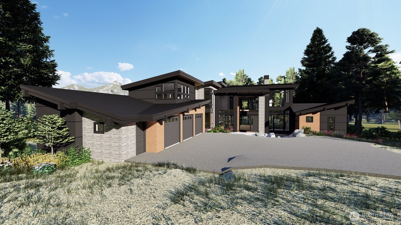 Light & bright design with a bunch of windows.