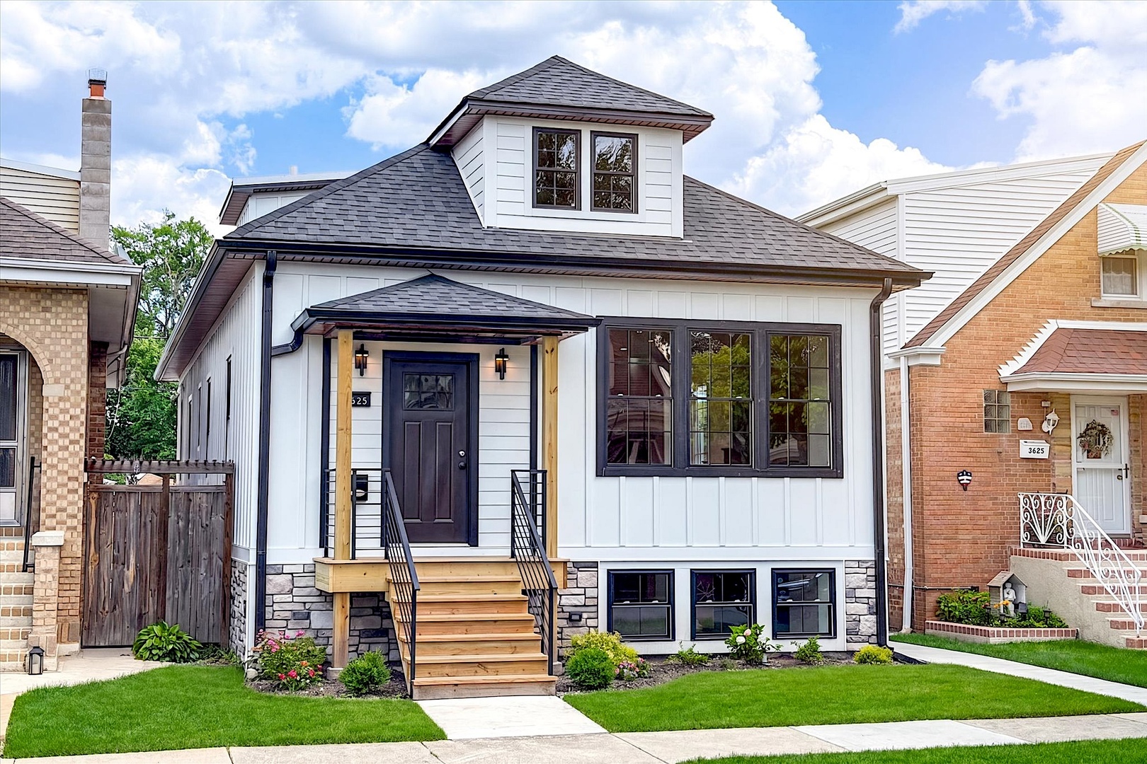 Stunning fully renovated luxury bungalow in the highly sought-after Dunning neighborhood of Chicago. This exceptional 6 bedroom, 3 bath home features high-end finishes, meticulous craftsmanship, and contemporary design. Abundant natural light highlights the gleaming hardwood floors throughout. The bright, open-concept main floor boasts a spacious living room, a full bathroom, and a dream kitchen featuring premium quartz countertops, stainless steel appliances, ample cabinetry, a dining area, and island. Upstairs, you'll find two spacious bedrooms and a full bathroom. The lower level offers two additional bedrooms, another full bathroom, and exterior access, with luxury vinyl flooring throughout. The thoughtfully designed mudroom combines style and functionality. Enjoy a nicely sized yard with a brand-new deck and fence, along with a brand-new 2 car garage. Mechanicals, water heater, roof, electrical, and plumbing are all brand NEW! Ideally located just a couple of blocks from the beautiful Shabbona Park - offering indoor swimming pool, pickle ball courts, playground, ball fields, classes, and a gym. Enjoy convenient proximity to O'Hare, Harlem Irving Plaza, top restaurants like Forno Rosso, and major highways. Commuting is easy with nearby Metra and Blue Line stations, and the Addison bus provides a direct route to Wrigley Field - perfect for Cubs fans. A rare opportunity to own a truly turnkey home in one of the area's most desirable neighborhoods!