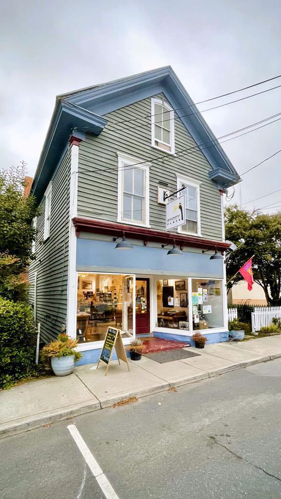 Historical Property just a short walk from the Onancock Wharf in the heart of the Onancock Historic District.   Near lots of shops, two apartments and a large front retail space.  Back apartment is currently leased.  Upstairs apartment has been renovated recently and is currently leased.   Front space is occupied by Foggy Place gallery coffee shop.