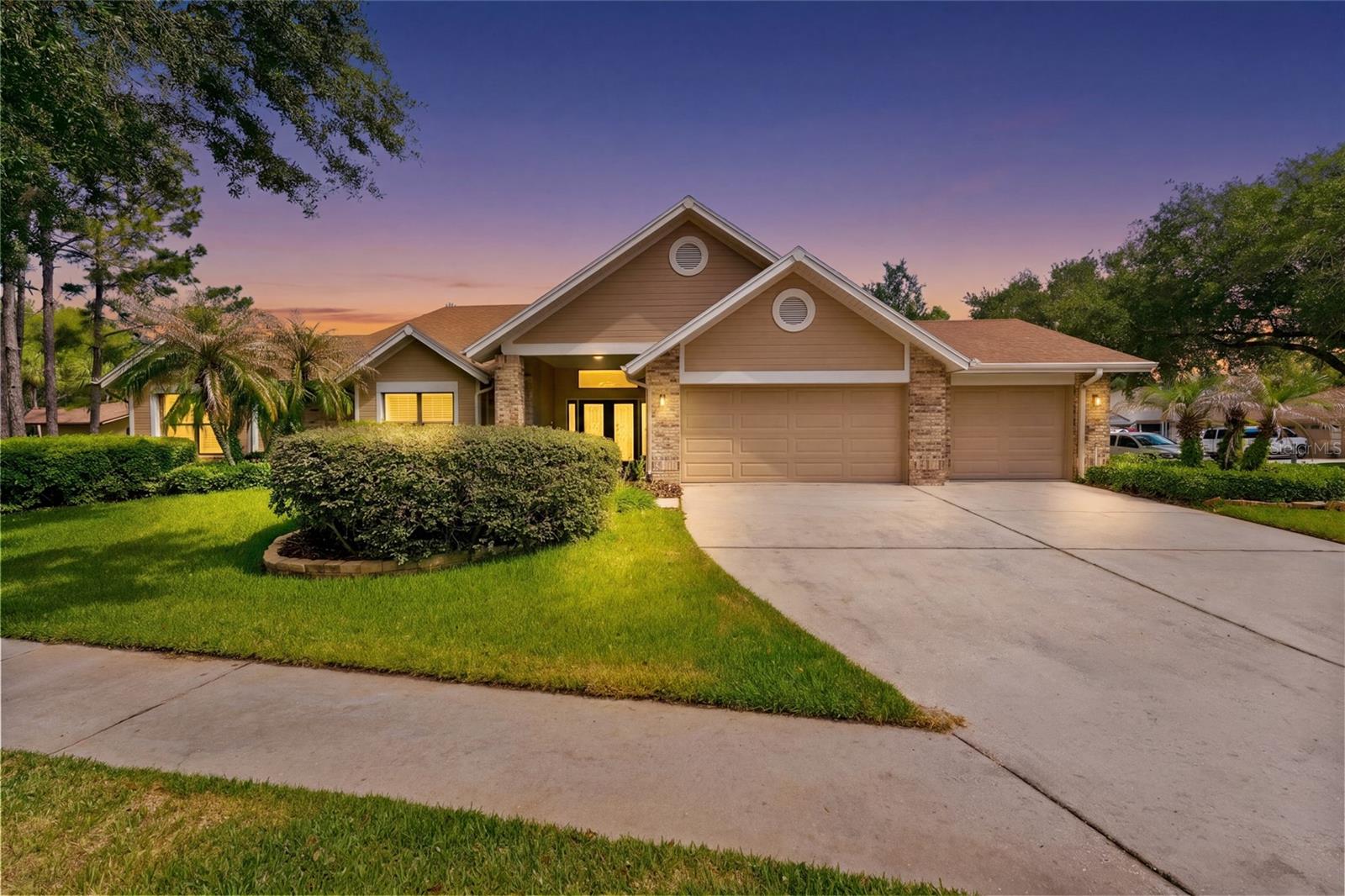 One or more photo(s) has been virtually staged. Welcome to your dream home in the highly sought-after Hunter’s Green community! This stunning 4-bedroom, 4-bathroom residence with a dedicated office offers the perfect blend of luxury, comfort, and functionality. You will be impressed with this Bristol II floor plan. From the moment you arrive, you’ll appreciate the impressive curb appeal and thoughtfully designed layout ideal for both everyday living and entertaining. Inside, spacious living areas are complemented by abundant natural light, elegant finishes, and a seamless flow throughout the home. The private office, conveniently located off the primary suite, provides the perfect work-from-home setup, nursery, gym, or flex space to fit your lifestyle.The luxurious primary bathroom features its own private sauna, creating the perfect retreat to unwind after a long day. In the areas where carpet is present, it was recently replaced in 2026, adding a fresh and updated feel throughout the home.Designed with entertaining in mind, the home also features a stylish wet bar just off the living room complete with a dedicated full-size refrigerator, NEW ice maker, and sink — the perfect setup for hosting family and friends. The kitchen is equipped with premium appliances including a Miele dishwasher, Dacor cooktop, and a built-in Sub-Zero refrigerator seamlessly integrated into the custom maple cabinetry.Step outside into your own backyard oasis featuring an expansive pavered patio, a breathtaking heated saltwater pool and spa, a NEW pool pump installed in 2023, and a fully equipped outdoor kitchen designed for unforgettable BBQs. Whether you’re hosting guests, enjoying family time, or relaxing after a long day, this outdoor space truly sets the home apart.Additional recent updates include a 2021 roof, 2021 electrical panel, and a 2026 water heater, offering peace of mind for years to come. Located in the heart of New Tampa with convenient access to top-rated schools, golf, shopping, dining, and major highways, this exceptional property offers Florida living at its finest. Schedule your private tour today!