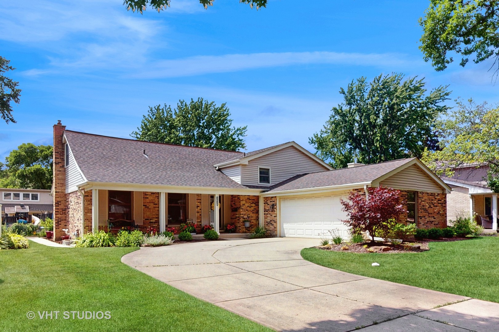 Flexibility abounds in this fantastic, 4-bed, 3.5 bath, single-family home with tons of space to grow in highly desirable Northgate subdivision. Updates galore, including a brand-new ensuite bedroom, newer roof, siding, windows & mechanicals. The large living and dining room a perfect for entertaining, featuring a brick, wood-burning fireplace. The kitchen has ample space, and the main level hosts a massive mud/laundry room and 1st-floor powder room. Upstairs features 4 bedrooms (2 that are ensuite) & 3 full baths - so no need to wait for "bathroom time". There's a spacious, attached 2-car garage, perfect for getting in quickly during winter, and the unfinished lower-level could be built out to be a 5th-bedroom, media, or exercise room. You can also enjoy entertaining on a large patio & yard - perfect for barbequing with family and friends. Nestled in a peaceful subdivision with great sidewalks & mature trees, yet you are close to everything Arlington Heights has to offer! Check out the 3D tour for a virtual walk around inside!