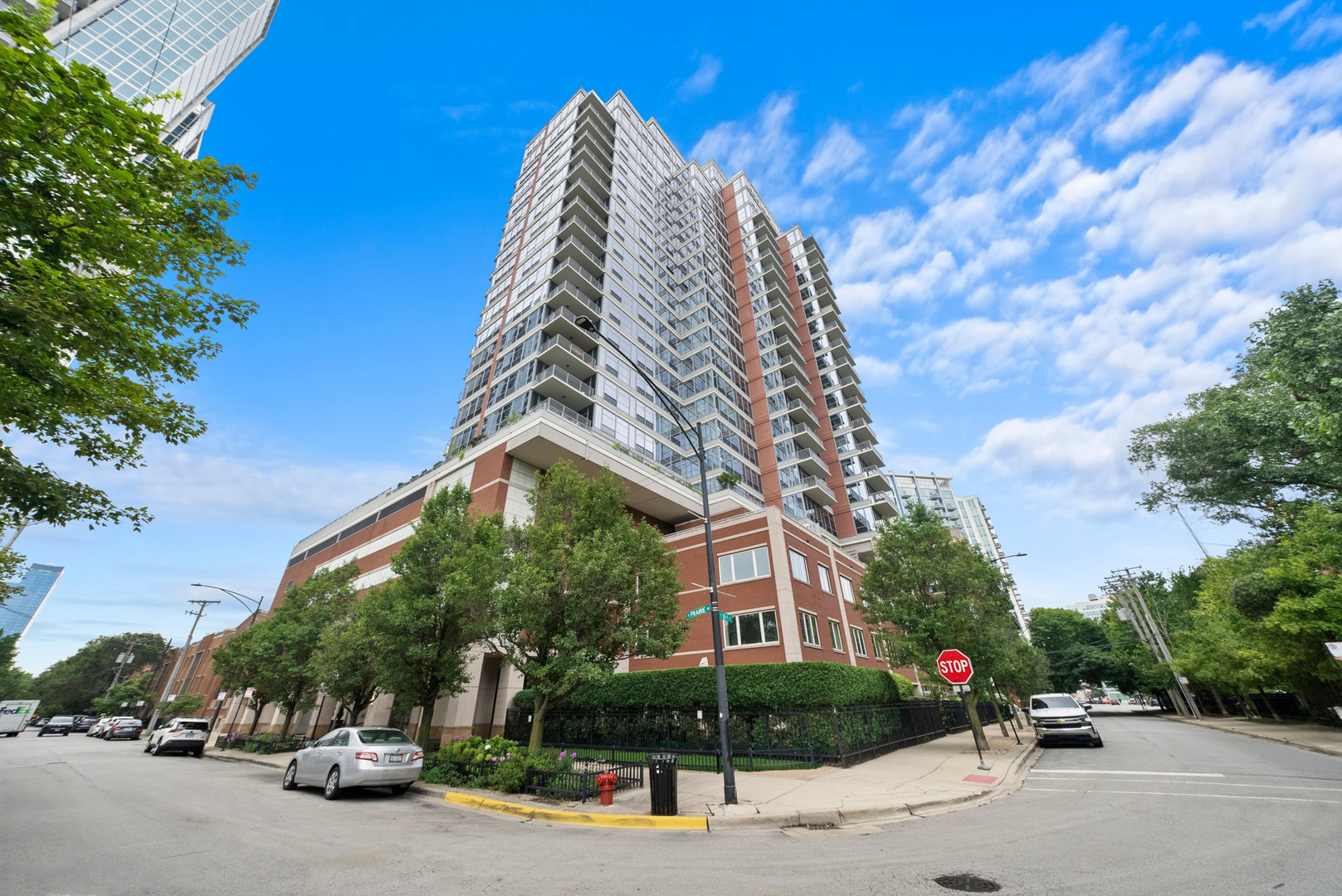 Welcome to this sun-filled 2-bedroom, 2-bath corner unit located in one of the South Loop's premier full-amenity buildings. Offering 1,274 sq ft of beautifully updated living space, this freshly painted home features floor-to-ceiling windows that frame sweeping south, west, and partial lake and skyline views from every room. Inside, the open-concept layout flows effortlessly over rich hardwood floors into a modern kitchen and a spacious living/dining area. Step out onto your private balcony and soak in the uninterrupted views. The generous primary suite offers a peaceful retreat, complete with an en-suite bathroom and a large walk-in closet. The second bedroom is also impressively sized, perfect for guests, a home office, or additional living space. Unit Highlights include Fresh paint throughout, Upgraded bathrooms, New & hardwood flooring in the primary bedrooms. Building Amenities: 24-hour doorman and on-site engineer, State-of-the-art fitness center, Club room, sundeck, bike storage, dedicated personal storage, and heated garage, Pet-friendly with private dog park, Package room, & mail room. Unbeatable Location: located just steps from the lakefront, One block to the CTA Steps from Chicago Women's Park, Mark Twain Park, and Lake Michigan via pedestrian bridge, Surrounded by top-rated restaurants, Glessner House Museum. Attached heated garage space available for $35k.  Take a 3D tour by clicking the virtual tour button and explore every detail of this exceptional home!