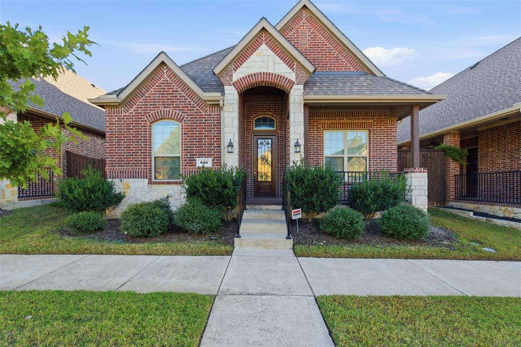 Truly MOVE IN ready condition on an interior lot, with fresh paint, new flooring and new epoxy floor finishes in the garage. Beautiful inside out. Located in the highly sought-after Oakmont at Frisco community. This NORTH FACING single-family home combines modern comfort with ultimate convenience. Boasting 3 generously sized bedrooms and 3 full bathrooms, this home features an open-concept design, perfect for everyday living and entertaining. The chef-inspired kitchen is a standout, showcasing granite countertops, stainless steel appliances, spacious pantry for storage and a seamless flow into the bright and airy living area filled with natural light. Relax in your spacious private primary suite with en suite  spa-like bathroom that comes with an attached, spacious walk-in closet. Step outside to relax under the covered patio, surrounded by low-maintenance landscaping—ideal for enjoying the Texas weather. Conveniently situated near top-rated Frisco ISD schools, parks, shopping, and dining, this home offers the perfect balance of style and location for families or professionals seeking a vibrant community.