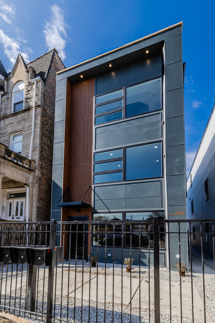 BRAND NEW CONSTRUCTION 3 Unit on an oversized lot. Each luxury simplex is an oversized 3 bedroom, 2 bathroom Condo Quality Unit; each features a beautiful 1,500 sq ft open floorplan, each kitchen with high-end stainless steel appliances, quartz counters, and in-unit laundry.  Extra insulation for noise reduction between floors and from the outside. Unbeatable location walking distance to the CTA Green Line station and two blocks from Washington Park. Projected rent roll is $8,400. Developed by Woodlawn's premier New Construction builder, this home is ready for immediate occupancy and comes with a one-year builder warranty. This is an opportunity to own a trophy investment property in a rapidly appreciating neighborhood. Schedule a private showing today to experience the exceptional craftsmanship and modern design firsthand.