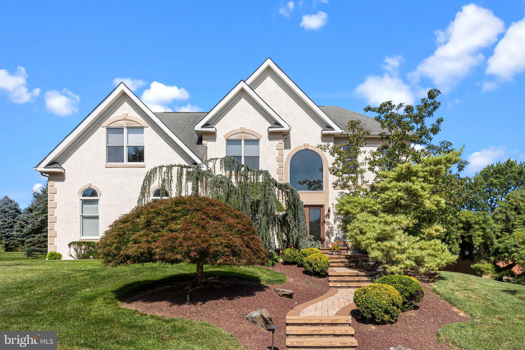 Located in a serene community but at the same time conveniently close to the major shopping areas and routes, such as Turnpike, 95 and Route 1.  First floor with magnificent two-story Family room and Foyer, Living & Dining rooms combined to allow many design options, Kitchen with Breakfast Nook and Island with cooktop, Office/Library and Powder room.  Elevator will bring you to the second floor.  Allowing all generations to be comfortable.  The second floor has 4 spacious bedrooms with large 3 full bathrooms.  The owner suite has a sitting area with coffered ceiling. Master Bath with a large corner jacuzzi and glass enclosed double shower. There is a private water closet with window.  Two bedrooms share a Jack & Jill bath.  The 4th bedroom is a large Princess Suite with full size office area and features a separate full bath.  The fully finished Daylight basement with an additional large powder room that creates endless recreational and entertainment possibilities.  A double sump pump creates additional security.  Numerous closets allow great storage capacity.  Additional features include a 3-car garage with brand new door openers. There is additional storage area with shelving.  The entire exterior of the house features classical stucco with newly waterproof paint.  The roof is new which includes 50 years warranty. An oversized and deep pool with an attached Jacuzzi adorns the backyard.  Newly replaced pool equipment with efficient heater, automatic smart panel and pool vacuum pump are included. The rear fence surrounding the pool area which also features a brick paver patio.  Magnificent landscaping and a 7-zone irrigation system completes this magnificent home!  1 year warranty included!