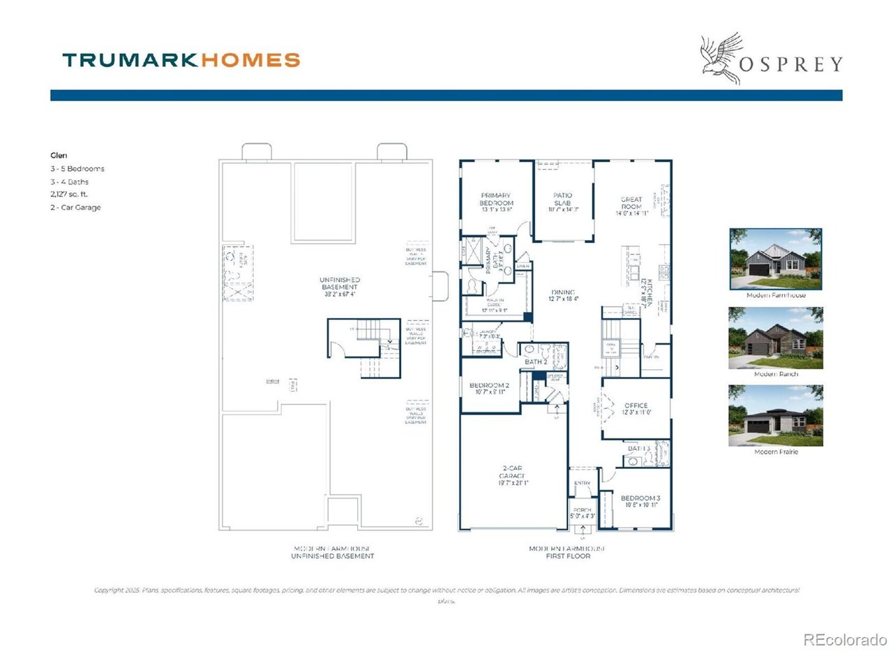 Nicely enhanced 4 bedroom ranch style home with partially finished basement; including recreation room, bedroom, flex room and bath! Fronting one of our community parks! Beautiful designer enhancements throughout with gourmet kitchen Cafe appliances and matte black railing and style package throughout.