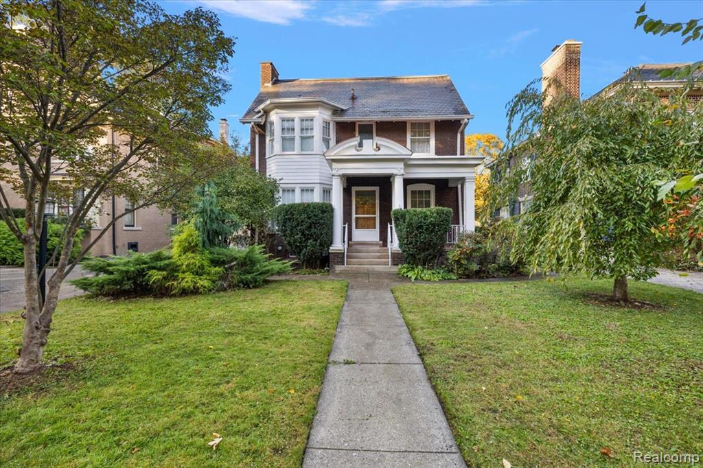 Open House 12PM-2pm 5/2/2026Step into this beautifully reimagined 3,000 sq ft home in the heart of Detroit’s Historic Indian Village, where timeless craftsmanship meets modern luxury. Spread across 3 levels, this 5-bedroom, 3.5-bath residence has been thoughtfully updated from top to bottom with new plumbing, electrical & mechanical systems, including 2 high-efficiency heating units with an AC and a tankless water heater—ensuring comfort and reliability for years to come.Inside, the open-concept main floor welcomes you with 5" solid oak plank floors, a bright and airy living & dining space, and a custom contemporary kitchen featuring durable cabinetry, quartz countertops, and designer finishes. A charming sunroom with original tile offers a serene corner, while a main-level office and a half bath with Italian designer tile provide flexibility & style.Upstairs, you’ll find 3 spacious bedrooms adorned with restored oak floors and reclaimed fire engine doors—a unique nod to Detroit’s storied past. The main bathroom impresses with a cast iron clawfoot tub, a spa-like shower stall, bidet, and heated Italian-tiled floors, while the primary ensuite features marble heated floors & a walk-in shower. A conveniently located laundry room completes this level.The third-floor studio is an inspiring retreat, finished with solid Ash hardwood floors, a skylight, and its own full bath with heated floors—perfect for an artist’s loft, guest suite, or private home office.Outdoors, enjoy the second-floor cedar deck with a wrought iron railing overlooking a lush, landscaped yard filled with mature + young plantings—including cherry, pine, cypress, magnolia, dogwood, lilacs, & more. A 2-car garage and a full open basement offer ample storage & convenience.Located on one of Indian Village’s most beloved streets and  designed by "the dean of Detroit architects" George Mason, architect of the Masonic Temple, Belle Isle Conservatory, The Grand Hotel on Mackinac Island!