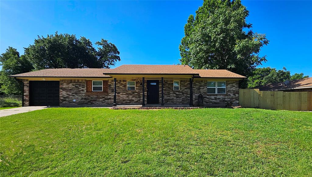 Move-in ready and updated throughout, this 3-bedroom, 1.5-bath home offers a fresh feel with thoughtful improvements inside and out. Step inside to find all-new flooring, updated paint, modern lighting, and fixtures throughout. The kitchen includes a brand-new stove, dishwasher, and countertops, with a functional layout perfect for daily living and entertaining. Both bathrooms have been refreshed, including a new tub and shower surround. New exterior doors and windows enhance efficiency and curb appeal, while a recently installed water heater and gutters offer peace of mind. The garage has been partially converted to include a separate office space—ideal for working from home or hobby use. Enjoy evenings on the new backyard patio overlooking a large, fully fenced yard—great for pets, play, or entertaining. Located in the Guthrie school district with an Edmond address, this home blends small-town charm with convenience. Don’t miss this one!