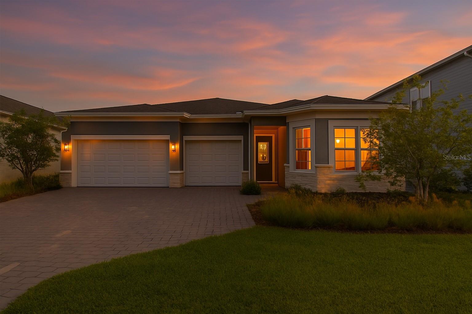 Modern Waterfront Living in Isles of Lake Nona – 2023 Build, this move-in ready 4-bedroom, 3-bath home offers 2,743 square feet of well-designed living space in one of Lake Nona’s most desirable neighborhoods. Built in 2023, it features an open layout with high ceilings, abundant natural light, and no rear neighbors—backing to a peaceful waterfront view. The kitchen is a standout with a gas cooktop, oversized island, walk-in pantry, and quartz countertops. The primary suite includes a spacious bathroom with dual vanities and a frameless glass shower, along with a large walk-in closet. Three additional bedrooms provide flexibility for guests, office space, or a home gym. Highlights: Pre-plumbed summer kitchen on covered lanai, Room to add a pool on the private, fenced yard. Whole-home water purification system, Smart home features and energy-efficient design, Oversized 3-car garage with storage space. Enjoy resort-style amenities including a clubhouse, pool, fitness center, tennis courts, and walking trails. Conveniently located minutes from Medical City, Lake Nona Town Center, top-rated schools, and Orlando International Airport. Easy to show and available for immediate occupancy.