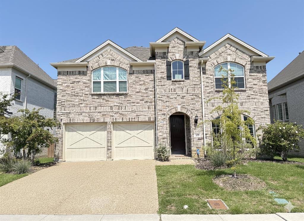 Experience luxury living in this gorgeous GRAND HOME, located in one of DFW’s most sought-after neighborhoods.  This thoughtfully designed residence features an open and bright floor plan with 4 spacious bedrooms and 3.5 bathrooms, including the convenience of a main primary suite on the first floor and an equally impressive secondary primary bedroom upstairs. This home offers an open-concept design with formals, a spacious family room, game room, media room and an upstairs tech loft. This home is flooded with natural light, creating a open, bright and inviting atmosphere throughout every room.  Just minutes from major highways, retail spots like Walmart, Sam's Club, Kohl’s, and the upcoming HEB, plus only 11 minutes from DFW Airport. Inside, enjoy smooth hardwood floors, a staircase with wrought iron spindles, and 8-foot doors with sleek matte black hardware.  The vaulted family room features a modern fireplace with stunning tile. The gourmet kitchen boasts white Shaker cabinets, quartzite countertops, a gas cooktop, stainless steel appliances, and a large walk-in pantry.  Energy-efficient with R-38 insulation and tankless water heater. Walking distance to Sam Houston Trail Park. Luxury and convenience await!