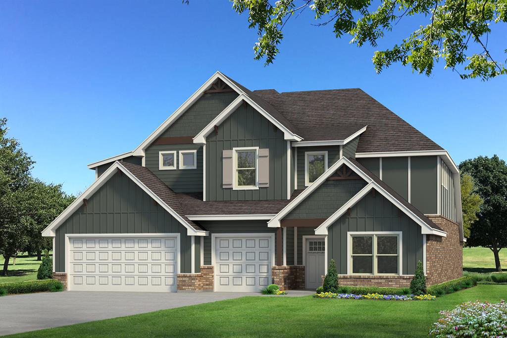 This Korbyn Bonus Room floor plan includes 3,895 Sq Ft of total living space, which includes 3,625 Sq Ft of indoor living space and 270 of outdoor living space. There is also a 690 Sq Ft, three-car garage with carriage doors and a storm shelter installed. This truly spectacular home offers 5 sizeable bedrooms, 4 full bathrooms, a half bath, 2 covered patios, an In-Law/guest suite, a mud area, a utility room featuring a utility sink, and a generous bonus room. Pass the covered front porch and the custom-built 8' front door entry lies the ultimate floor plan. The great room embraces wood-look tile, a spectacular cathedral ceiling with a crows feet detail, a ceiling fan, a luxurious 3-panel sliding door with a 4' back patio extension, and a center gas fireplace surrounded by our stacked stone detail. The great room opens to the kitchen, which boasts an oversized center island with a trash can pullout, custom-built cabinets to the ceiling, 3 CM countertops, a HUGE walk-in pantry, stainless steel appliances, including double ovens and a 5-burner cooktop, adorning tile backsplash, stunning pendant lighting, and ample storage opportunities. The secluded primary suite features windows, our cozy carpet finish, a ceiling fan, and our sloped ceiling detail. The outstanding primary bath features a European walk-in shower, a separate sink vanity concept, a free-standing tub, a private water closet, & TWO primary walk-in closets. Bedroom #2 lies towards the front of the home and spotlights an In-Law/guest suite set up with a walk-in closet included. The second level holds the generous bonus room, a full bath, a Jack and Jill bathroom set up, and bedrooms #3, #4, and #5. Outdoor living proudly supports a corner wood-burning fireplace, a gas line for your grill, and a TV hookup. Other amenities for this stellar home include a tankless water heater, an air filtration system, a fresh air ventilation system, and so much more!