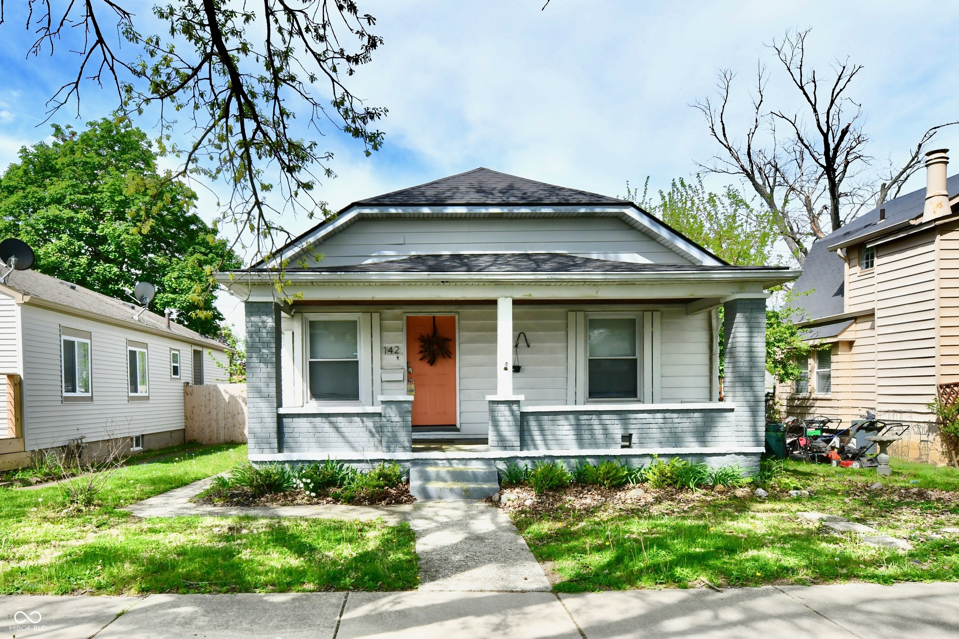 Rare Opportunity: Move-in Ready Home with Income Potential! This charming 2BR/1BA residence in Beech Grove offers much more than meets the eye. Inside, enjoy updated flooring and light-filled living spaces that feel fresh and modern.    * The true value-add is the fully converted detached apartment. This versatile space provides an immediate solution for a private home office or a high-demand rental unit to help offset your mortgage.     * Both units are fully furnished and have been used as mid-term rentals for travelling professionals at a combined market rent of $3,200/month ($1,850 front / $1,350 back)  The roof was replaced 2024; appliances are updated; and both units are vacant and ready    Situated near local amenities and parks, this property combines the character of a classic home with the flexibility of a multi-functional estate.