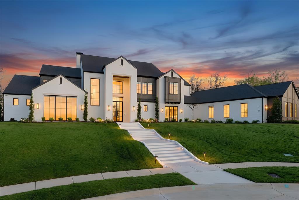 A stunning multi-generational custom estate in the heart of Keller, 1412 Chelsea Rae Lane showcases exceptional craftsmanship, thoughtful design, and a floorplan created for modern living. With 6 bedrooms, 6 full baths, and 2 half baths, the home offers a spacious and beautifully designed layout that blends elegant entertaining spaces with comfortable everyday living.A standout feature is the fully equipped private guest retreat designed for multi-generational living, complete with its own bedroom, kitchen, bath, washer and dryer, and private entrance, providing both independence and seamless connection to the main home.At the center of the home, the chef’s kitchen with Sub Zero, Wolf, and Cove appliances, is designed to impress. It is complemented by an expansive walk-through prep pantry featuring an additional refrigerator, sink, oven, microwave, and nugget ice maker, creating the perfect setup for hosting gatherings and entertaining with ease.Additional flexible spaces include a dedicated office and private gym, offering versatility for work, wellness, and relaxation. The home is also equipped with Control4 home automation, allowing convenient control of lighting, audio, climate, and other smart home features throughout the residence, and includes an interior storm shelter for added safety and peace of mind.Step outside to a backyard designed for both entertaining and unwinding, featuring a beautiful pool and hot tub, a covered outdoor living area with a fully equipped outdoor kitchen, and a separate fire pit near the pool, perfect for enjoying Texas evenings year-round.Located within Keller ISD and zoned to award-winning Florence Elementary, this exceptional custom residence offers luxury, flexibility, and convenience in one of Keller’s most desirable areas.