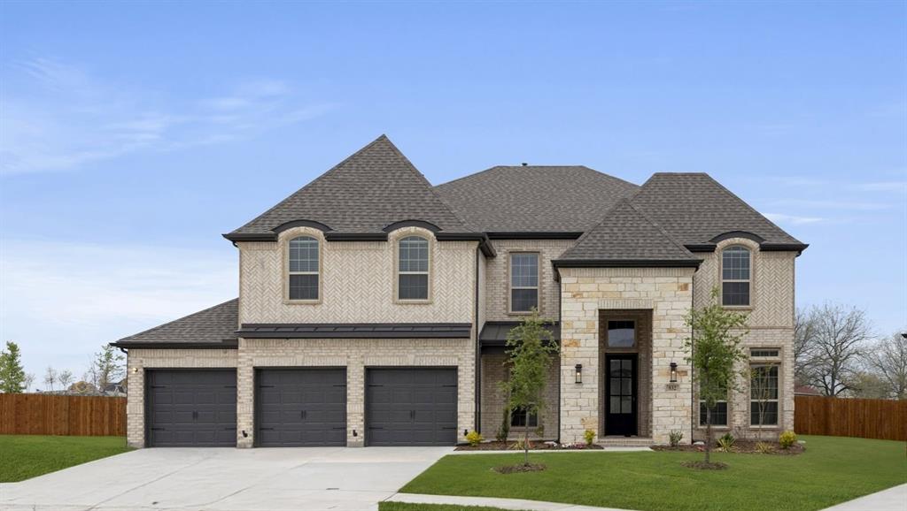 MLS# 20834409 - Built by First Texas Homes - Ready Now! ~ Executive home with a stunning elevation with a three-car garage located on an oversized homesite! As you step inside, you'll be captivated by high ceilings and a dramatic curved staircase. The sprawling layout offers generous room for relaxation and entertainment. Multi-slider doors connect the family room to an oversized covered patio with a gas hookup, perfect for an outdoor barbecue! The stylish study offers the perfect space to work from home or could be an additional bedroom down. The chef's kitchen dazzles with double wall ovens, custom 42 cabinets, designer backsplash, and expansive island. The luxurious primary suite features a spa-inspired bath. Upstairs offers spacious secondary bedrooms plus entertainment zones including game and media rooms. Schedule your tour today!