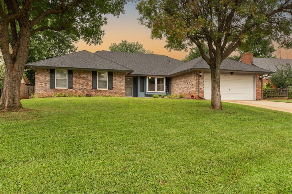 Rare find in Copperfield! This 4 bed, 3 full bath unique home sits on a quarter acre near the end of a low-traffic street. The front secondary bedroom can be utilized as an home office or guest suite, and 3rd bathroom is perfect for entertaining guests. Updates include a brand-new roof, new carpet, full cedar fence, and substantive attention to detail that won't go unnoticed. Spacious layout with a private 4th bedroom, covered back patio, and two storage sheds. Copperfield offers a community pool, rec house, and a welcoming neighborhood feel, all in the heart of Edmond close to schools, shopping, and your favorite amenities.