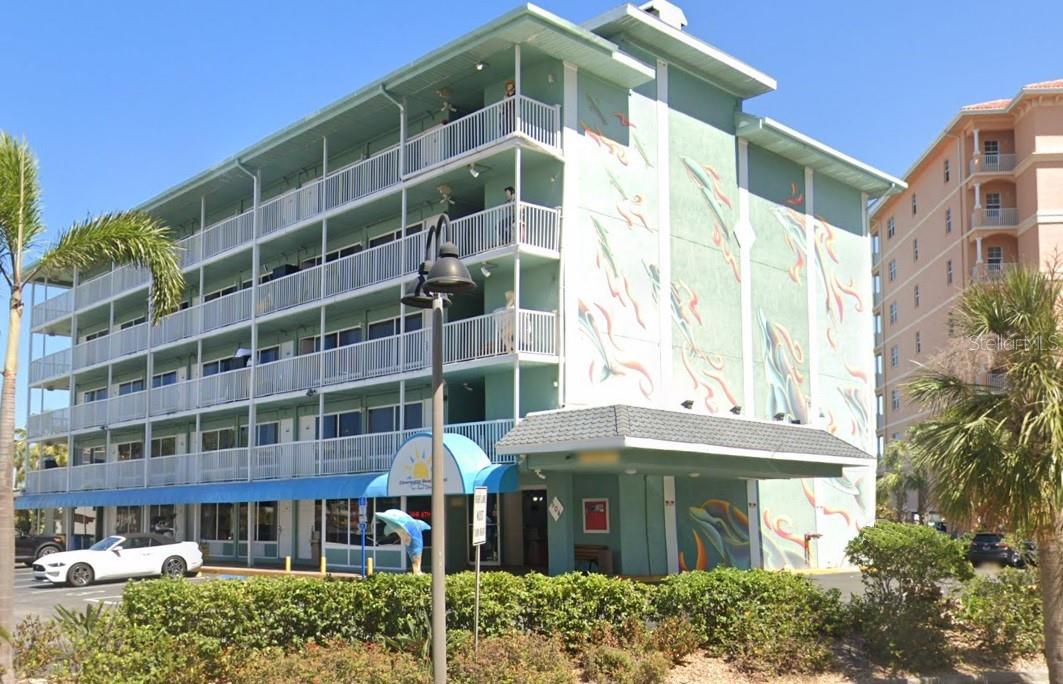 This waterfront hotel offers 66 units and is an excellent Clearwater Beach location. Waterfront pool. 5 stories and off street parking.
