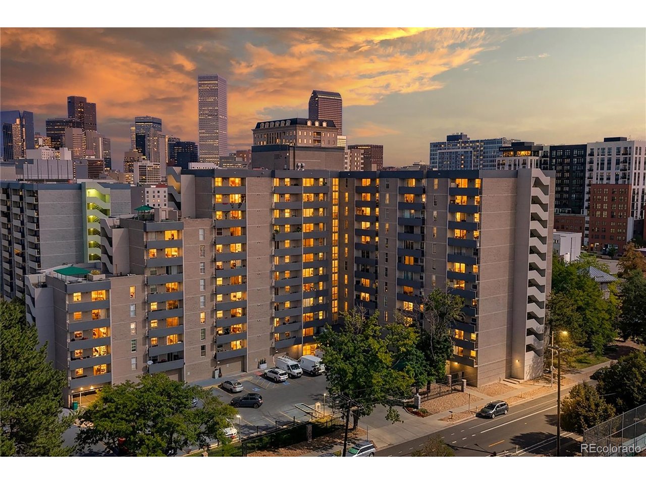Stylish 2-bedroom, 2-bath condo offering updated finishes and exceptional convenience in central Denver. Highlights include wood floors, an updated kitchen, in-unit laundry, additional laundry on the same floor, a spacious primary suite with a large walk-in closet, and a generous covered patio. Tucked into a quiet setting while still close to downtown, the Cherry Creek Trail, Denver Art Museum, Civic Center Park, the Santa Fe Arts District, dining, coffee shops, and entertainment.  Some photos have been virtually staged