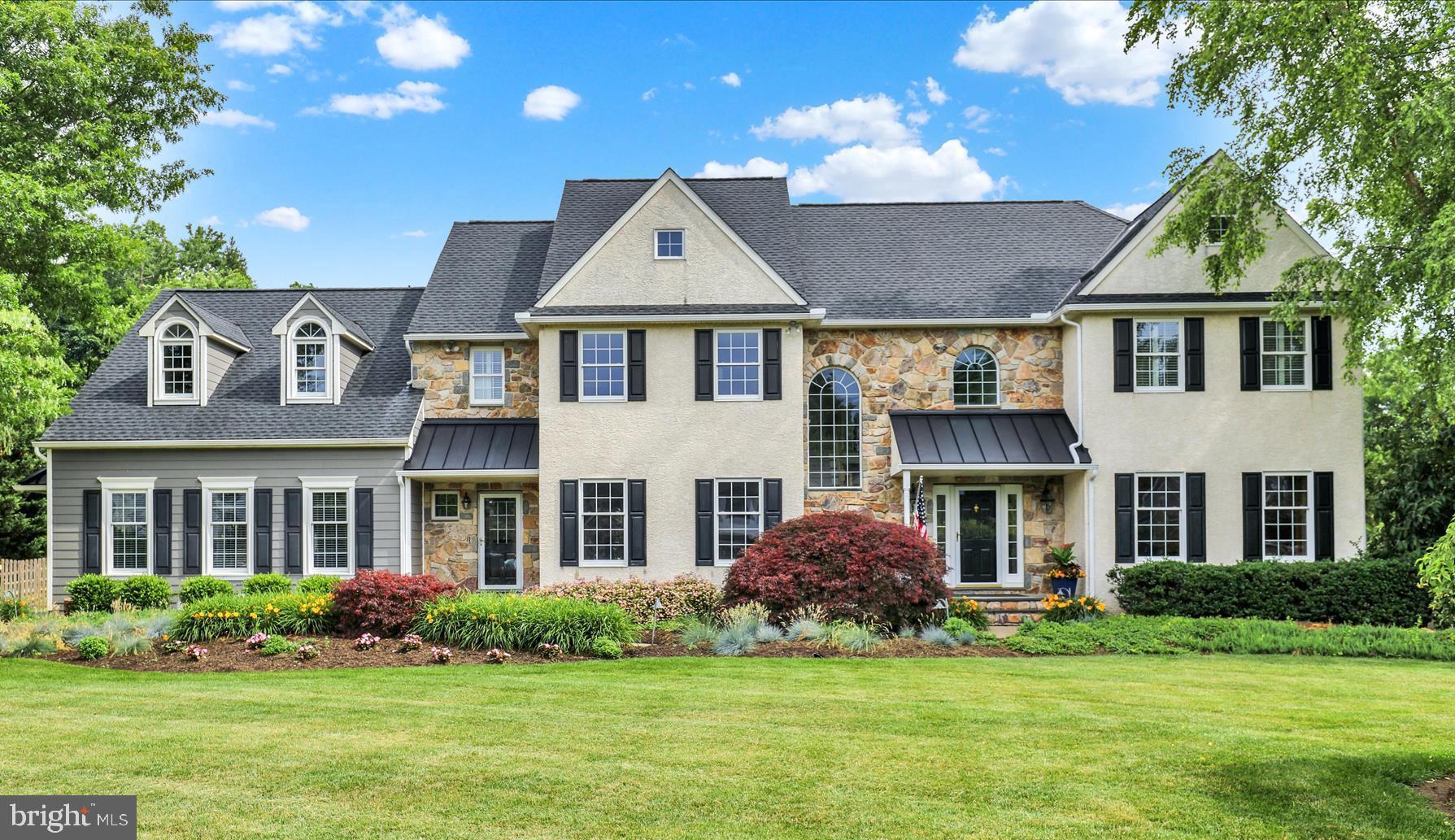 Welcome to this exceptional 5-bedroom, 3.5-bath residence in the highly sought-after Saint Stephen Green community. Thoughtfully updated and meticulously maintained, this stunning home offers an impressive blend of timeless craftsmanship, elegant design, and modern comfort.  The main level features a spacious family room, formal dining room, living room, private office, and convenient first-floor laundry. Throughout the home, you'll find exquisite custom millwork, rich architectural detailing, and beautiful built-ins that create a warm and sophisticated atmosphere.  At the heart of the home is a beautifully appointed kitchen featuring custom cherry cabinetry, elegant soapstone countertops, abundant workspace, and seamless flow into the home's gathering and entertaining spaces. The bathrooms are equally enhanced with custom cherry cabinetry, providing both beauty and functionality.  The private office is a true showpiece, showcasing custom raised bird's-eye maple paneled walls, a stunning coffered ceiling, Brazilian cherry floors with inlaid birds-eye maple accents and exceptional craftsmanship rarely found in today's homes. The formal living room continues this theme with matching raised bird's-eye maple paneling, custom chair rail detailing, Brazilian cherry floors and elegant finishes throughout.  Adding to the home's distinctive character are custom-crafted French doors with beveled leaded glass, beautifully accenting both the office and living room entrances.  Upstairs, the spacious , newly renovated primary suite offers a private jacuzzi bath and generous closet space. Two bedrooms share a convenient Jack-and-Jill bathroom, while two additional bedrooms are served by a well-appointed hall bath.  Step outside to your own private resort-style retreat featuring an inground pool, spa, and hot tub—perfect for relaxing or entertaining family and friends. Additional recent improvements include a new roof, gutters, Hardie Board siding, skylights, fresh interior paint, and a three-car attached garage, with custom made Spanish cedar garage doors and a 4 year old whole house Generator.  Combining exceptional craftsmanship, extensive updates, generous living spaces, and outstanding outdoor amenities, this remarkable Saint Stephen Green home offers luxury, comfort, and timeless appeal in one of the area's most desirable locations.  (See attached list of updates/upgrades in documents section).