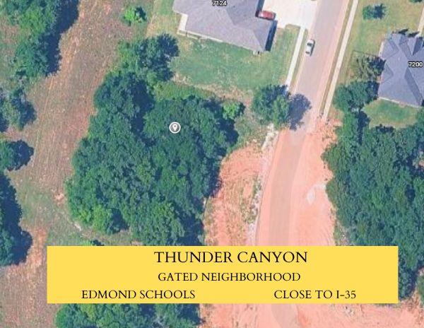 Vacant lot ready to build your dream home! Thunder Canyon is a gated community with close access to I-35.