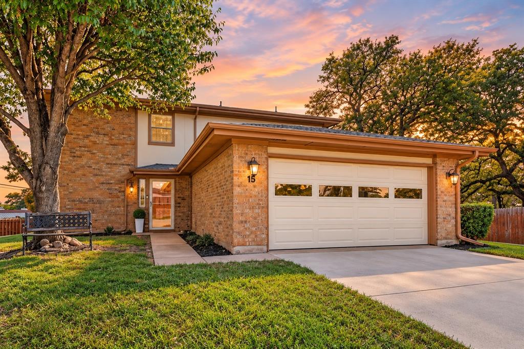 Welcome home to this charming 2-bedroom, 2-bathroom townhome nestled in the highly desirable, low-maintenance community of Morrow Green Garden Homes. Home has been prepped for new buyers with many lighting updates, new paint, flooring refinished, garage make over, and many other improvements.  Washing Machine, Dryer, and Refrigerator available if desired.  Offering over 1800 square feet of thoughtfully designed two-story living space, this property perfectly combines comfort and convenience. The functional floor plan features a spacious, private primary suite on the main level for ultimate accessibility. Upstairs, you will find a bright secondary bedroom, a full bathroom, and a flexible loft area perfect for a home office, second living room, or workout space. Step outside to the second-story private balcony—an ideal spot for morning coffee or relaxing in the evening. The property also features a private back patio for seamless outdoor dining and an attached 2-car garage. Residents enjoy unparalleled, carefree living with the HOA maintaining the exterior, front and back landscaping, and roof, while providing top-tier community amenities including tennis courts, swimming pool, clubhouse, and secure perimeter fencing. Superbly located in the heart of the HEB area with quick access to the Newly built Generations Park, home to the local YMCA, ponds, trails and more.  Also close to major highways (Hwy 121), premier shopping, local dining, and DFW Airport. Don’t miss this Bedford gem!