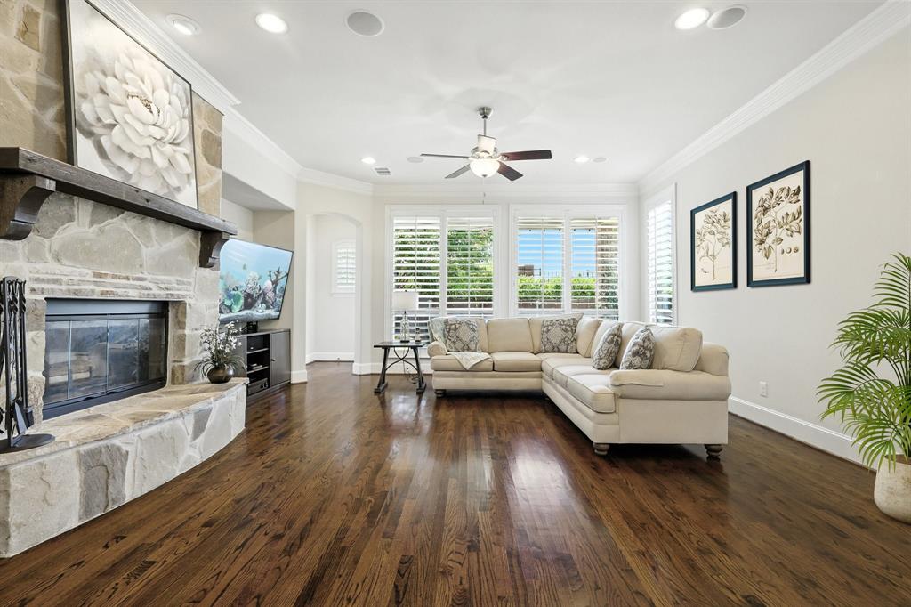 Have You Always Wanted To Live in StarCreek? NOW IS YOUR CHANCE - PRICED TO SELL! **6 MILES TO MCKINNEY NATIONAL AIRPORT WITH COMMERCIAL FLIGHTS IN 2026!** Much Lower Than Recent Closed Sales in StarCreek! NORTH FACING 1 STORY, THE LOWEST PRICE IN THE NEIGHBORHOOD. Pride of Ownership, Light & Bright Kitchen Cabinetry & NEW Cabinet Hardware (2025), NEW Kitchen Backsplash (2025), NEW Water Heater (2025), NEW Light Fixtures (2025), NEW QUARTZ Countertops & Sinks & Fixtures in Bathrooms (2025), NEW Paint (2025), NEW Carpet (2024), NEW Roof (2023), NEW Board on Board Fence (2023). Offering 3 Beds, 2 Bths, Dedicated Study, Formal Dining, Breakfast Room, & Living Room. Designed for Elegance & Everyday Comfort, This Home Features Rich Hardwood Floors, 7-inch Baseboards, Solid Core Doors, & Plantation Shutters. A Dedicated Study is Ideal for Working from Home. The Formal Dining Offers Flexibility as a Gym, Prayer Rm, or Hobby Rm. The Kitchen is Inviting with Granite Counters, a Large Serving Island, 5 Burner GAS COOKTOP, & a Delightful Window Above the Sink Adds Charm. Refrigerator Stays! A Handsome Stone Fireplace with Raised Hearth Beckons Guests To Sit and Stay A While in the Spacious Living Rm. A Private Primary Suite is Secluded and Accommodates Your King Size Furniture. EVERYTHING HAS BEEN DONE FOR YOU! Surround Sound, High-End Touches, & OVER $30K IN RECENT DESIGNER UPDATES THROUGHOUT. The Thoughtfully Designed Backyard is Low Maintenance Yet Full of Ambiance with Covered Patio, Ceiling Fan, Party Lights, Plumbed for Gas Grill, & A Gorgeous Tree To Sit Under To Feel The Breeze. The Side Yard is a Perfect Dog Run. One Block to the Community Pool, Short Walk to the Elementary, & Minutes to Highways, Shopping, Restaurants, Whole Foods, Luxury Movie Theaters, Hospitals, Fitness, Sports, & the coming Cannon Beach Surf Park. Luxury, Lifestyle, and Location. THIS IS A FIND! Located at The Corners of Allen, Fairview, McKinney, & Plano. THE BEST PRICE IN STARCREEK! Act Fast!