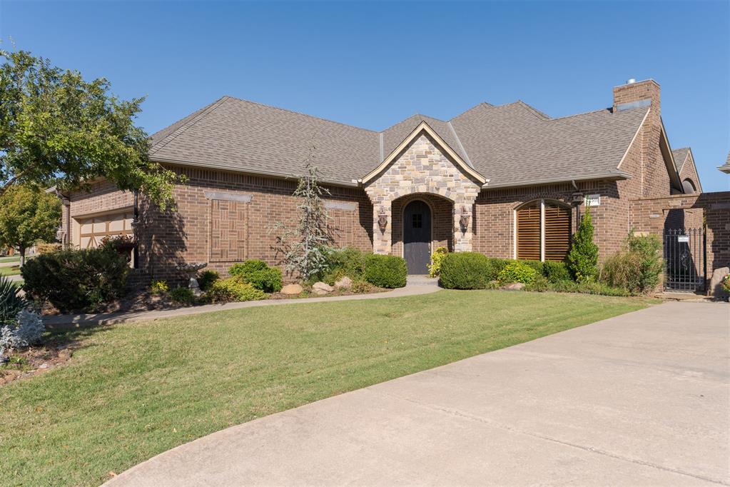 Nestled in a beautiful gated community of Borgata, this exceptional home offers the perfect blend of elegance, comfort, and low-maintenance living. Rich architectural details, stunning woodwork, and impressive exposed beams create warmth and character throughout, showcasing craftsmanship that truly sets this home apart. Every detail adds to its distinctive charm, creating an inviting atmosphere that feels both timeless and refined.Enjoy the beauty of an established community and the ease of a lifestyle designed for less upkeep and more enjoyment. A truly special opportunity to experience quality, character, and effortless elegance in a desirable Edmond location.