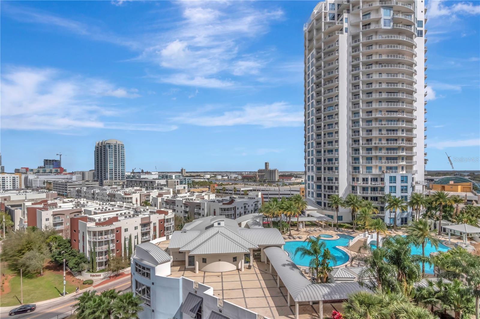 WELCOME HOME to the Towers of Channelside! Comfort and style intersect at this luxury condo on the 10th floor, where thepanoramic views of the the City of Tampa Bay and Water Street are yours to enjoy each sunrise and sunset. Don't miss thisopportunity to own one of few units that will have city skyline views of the upcoming phase 3 Water Street development. Thisparticular condo is not your ordinary two-bedroom unit, this unit was remodeled and designed from the lens of a professionaldesigner. The residence also includes two secured parking spaces in the garage. This Two-bedroom is both a very beautiful anduseful floor plan with large living areas and two very large en suite bathrooms ! Interior features include two master suites, each withtheir own en suite bathroom, very large closets, and access to the 278 sq/ft. wrap-around terrace. Other prime features include aseparate powder room for guests, tile throughout the kitchen, living areas, and bathrooms, as well as granite counter tops in thefabulous kitchen. Turn the key to a high-end home with city skyline views in an up and coming neighborhood that will continue toboom right before your eyes! Enjoy the benefits of living in a building community, while relishing the privacy that accompanies afloor with few units. Come be a part of one of the most luxurious high-rise communities Tampa Bay has to offer!