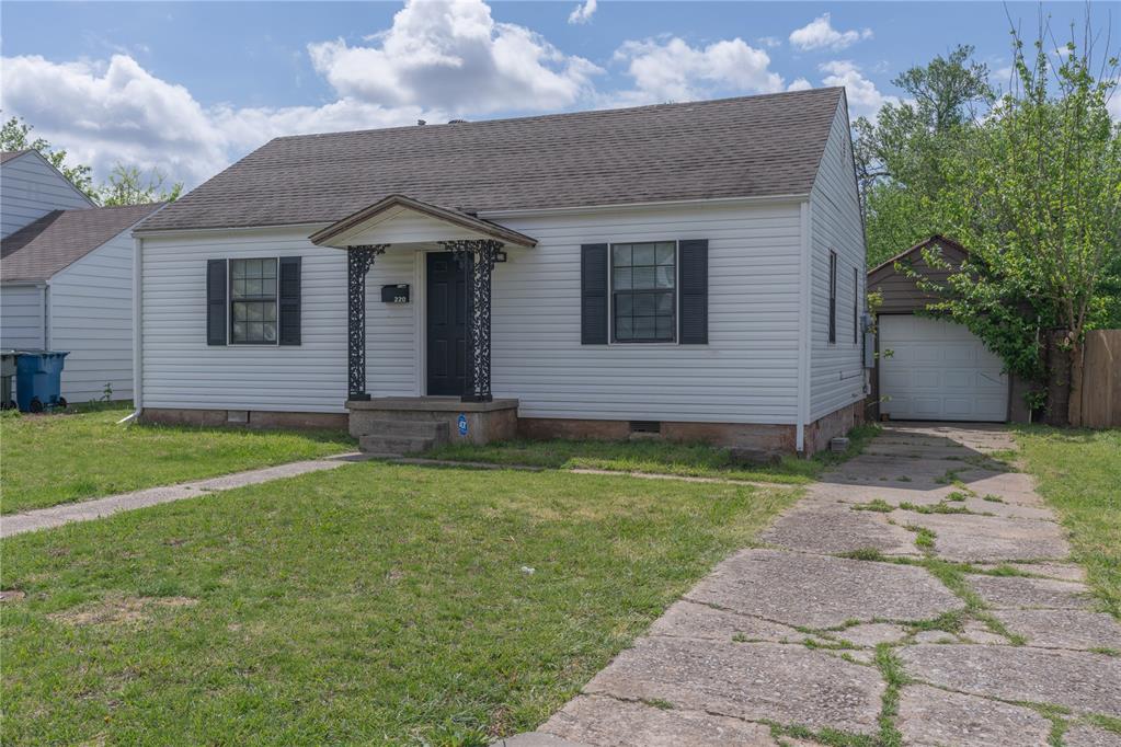 This move-in-ready 2-bedroom, 1-bathroom home in Midwest City offers an incredible location within the "original mile," putting you just minutes from Tinker Air Force Base, Rose State College, and a variety of local dining and shopping. The interior has been fully updated with a fresh coat of paint, new fixtures, and beautiful stained wood flooring that runs throughout the home. The kitchen is a standout, featuring sleek granite countertops, painted cabinetry, and modern finishes that make the space feel bright and functional. You'll love the completely redone bathroom, which boasts a custom marble-tiled shower surround paired with a new vanity and updated fixtures. Complete with a good-sized backyard and easy access to major highways for a quick commute across the metro, this updated gem is a perfect fit for a low-maintenance lifestyle.