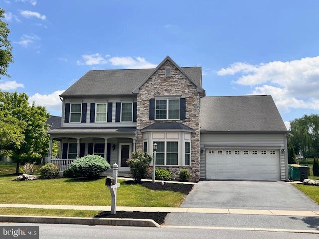 Are you looking for that special place to call home? Look no further than 2471 Raleigh Road, a spacious 4-bedroom, 3.5-bath residence in the desirable Southpoint Meadows neighborhood of the Derry Township School District.The home features a thoughtful floor plan, beginning with a welcoming entryway and a dedicated home office with pocket doors for privacy. The open-concept kitchen is equipped with stainless steel appliances, a gas stove, a pantry, and an island with a breakfast bar. It flows seamlessly into an informal dining area and a large living room anchored by a beautiful gas fireplace. For special occasions, the formal dining room boasts crown molding, a tray ceiling, and a convenient serving area.Practicality meets comfort with a large laundry room featuring a utility sink, a half bath off the kitchen, and internal access to an oversized two-car garage. Upstairs, the primary suite includes a tray ceiling, a walk-in closet, and an ensuite bath with double sinks, a soaking tub, and a separate shower. Three additional well-sized bedrooms and a full hall bath complete the upper level.The partially finished lower level offers extensive additional living space, including a large family room, a full bathroom, and flexible areas for a gym or second office. This level also provides significant storage and includes an active radon mitigation system. Recent upgrades from 2023 include a new HVAC system, a new water heater, and an added panel box for an EV charger.Outside, the property is beautifully landscaped and adjacent to HOA-maintained open space. It is just a short walk from the 28-acre Gelder Park, which offers playgrounds, nature trails, and sports facilities. This home is conveniently located near the Hershey Medical Center, the Hershey Theatre, and major transit routes.*Two Kitchen drawers are being re-made