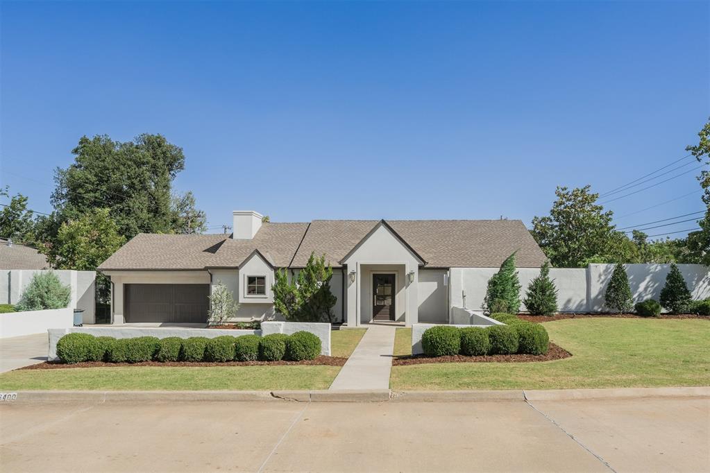 This modern Nichols Hills residence offers the feel and functionality of a 3,500+ square foot home, thoughtfully arranged within a manageable 2,200 square feet. Designed by architect Sam Gresham, the property embraces modern living with an open floor plan and abundant natural light, creating a welcoming flow from the moment you step inside.  The chef’s kitchen is a true centerpiece, finished with quartz and Statuary white marble countertops, a 48-inch Viking double oven range and refrigerator. It transitions seamlessly into a comfortable sitting area, a generous dining space, and a cathedral-ceilinged living room with views of the sparkling pool.  The primary suite shares the same tranquil outlook, featuring a spacious walk-in closet with custom built-in dressers and a fully renovated en-suite bathroom that was completely gutted and remodeled in 2025. A secondary full bath also offers direct access to the pool, adding convenience for both residents and guests.  The property is surrounded by a nine-foot privacy wall, creating an atmosphere of seclusion and security. Whole-home surround sound extends both indoors and out, making the home ideal for entertaining. In 2025, a new concrete slab foundation was poured to replace the former master bathroom crawl space, along with two new concrete patios and  walkways.  Blending sophistication with functionality, this home offers flexible living spaces that cater equally to entertaining and to everyday comfort. Property has been on and off the market because it has been a long rental over the last 5 years.  Listing agent is an owner.