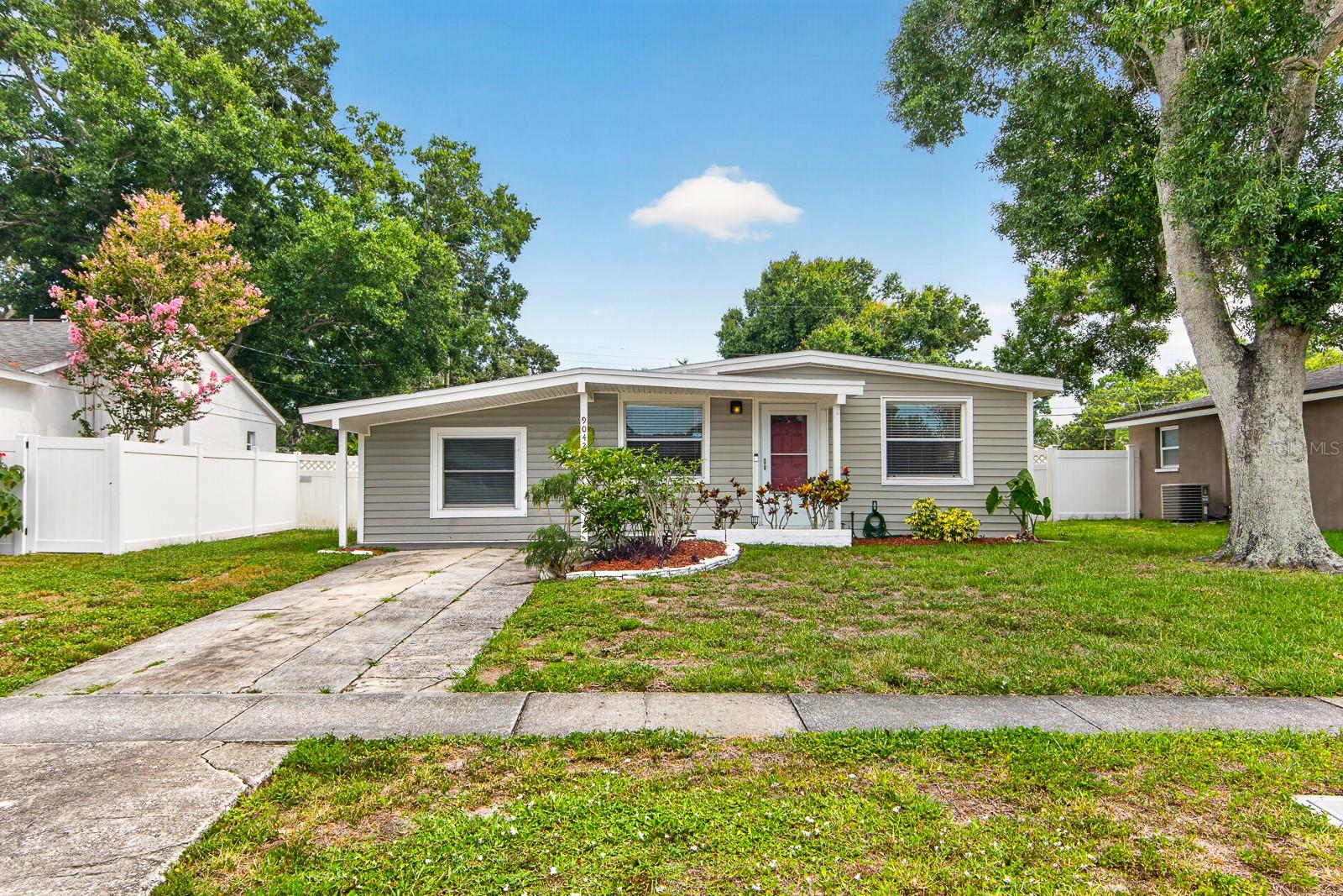 Welcome to this charming, FULLY FURNISHED 3-bedroom, 1-bath home offering 1,032 square feet of comfortable living space. Whether you're searching for the perfect starter home, a seasonal retreat, or a turnkey investment property, this one checks all the boxes.The bright and inviting interior is filled with natural light and features an updated kitchen with stainless steel appliances, updated flooring, and a beautifully renovated bathroom. An indoor laundry/utility room adds everyday convenience, while the rear storage shed provides extra space for tools, beach gear, or outdoor equipment.Outside, you'll love the spacious fenced backyard—ideal for pets, entertaining, or simply relaxing. The attractive curb appeal and solid block construction provide lasting value and peace of mind. Best of all, there's no HOA and no flood insurance required.Currently operating as a successful Airbnb, this home presents an excellent opportunity for investors looking for an income-producing property, while also being perfectly suited as a primary residence.Ideally located in the desirable Southern Comfort community, this home is just 0.4 miles from A-rated Southern Oak Elementary School and offers quick access to major roadways, the Gulf beaches, downtown St. Petersburg, Tampa, and Clearwater. Shopping, dining, parks, schools, and everyday conveniences are all just minutes away.