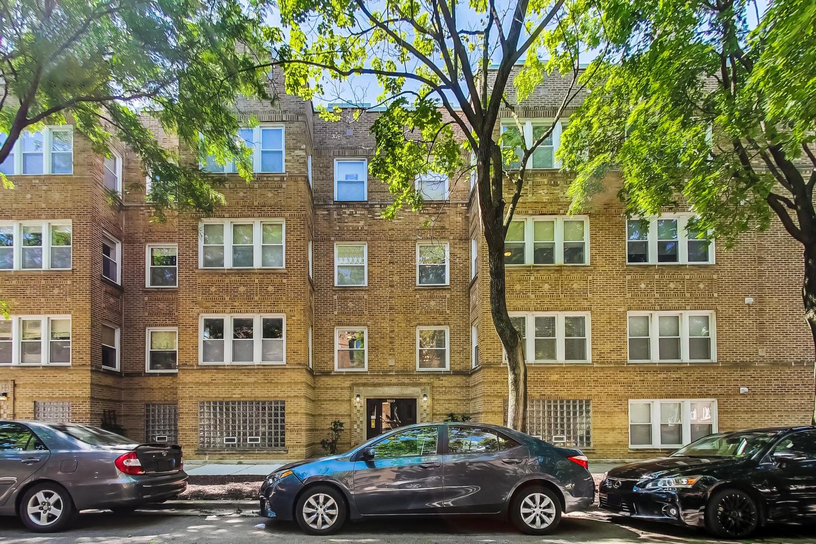 Beautifully updated and spacious condo that feels like home. Highly desirable layout in a vintage building. Newer white kitchen (2019) with Quartz countertops and SS appliances (2015), remodeled primary bath (2015) with tub new in 2023, newer w/d (2021), furnace and a/c (2020). Hardwood floors throughout, eating area for the kitchen with attached hutch, wood-burning fireplace in the LR with Dining area. Family room/playroom off the bedrooms. Big back deck off the kitchen overlooks gated common area. Pet friendly building with storage and bike area in the basement. No rentals allowed. Permit parking on Albany (this bldg can get a permit) and easy street parking. Close to Brown Line, schools, parks and plenty of food and dining options.