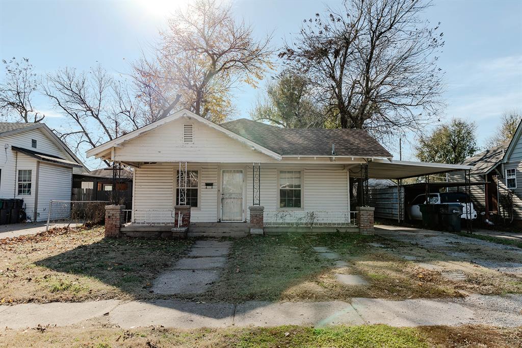Great investment opportunity in a prime Oklahoma City location! This 2-bed, 1-bath home offers 1,072 sq ft of living space on a generous lot and is being sold AS IS, making it ideal for investors, flippers, or anyone looking for a value-add property. The home features solid frame construction, a functional single-level layout, carport parking, and a spacious yard with plenty of potential. Convenient access to major highways, Stockyards City, shopping, and downtown OKC. Perfect for a renovation, rental, or portfolio addition—bring your vision and make this your next profitable investment!