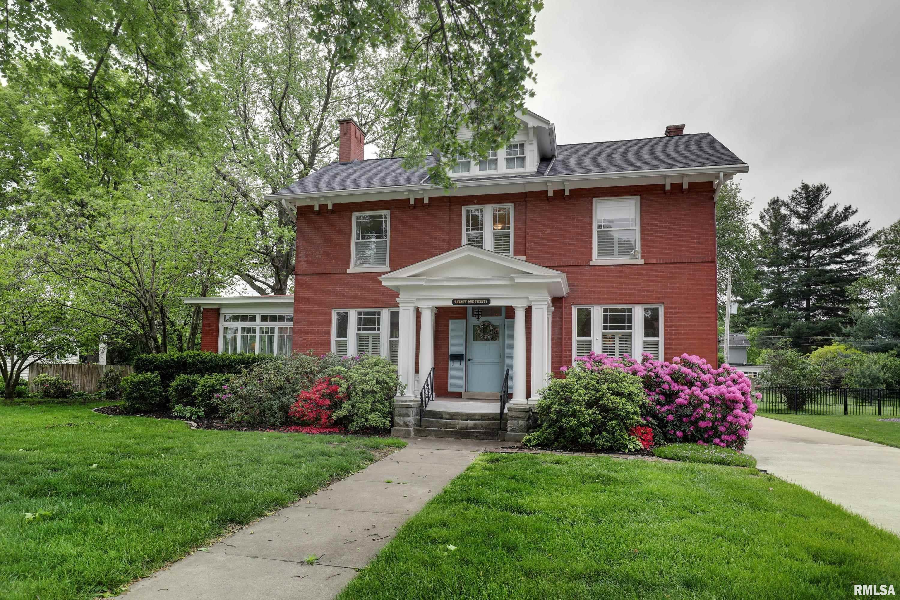 You are not going to want to miss this gorgeous all brick 2050 sq ft home with three bedrooms and 1.5 baths located in the heart of Quincy's beautiful historic district.  This home has all the things that make a historic home special including hardwood floors, a large foyer with an open staircase, a fireplace and beautiful trim and moldings.  The sunroom offers walls of windows and will be the perfect place to relax after a long day and features heated floors and motorized shades as well as the original screens to install for the warmer months if you wish.  The kitchen is bright and cheerful with heated floors and opens up to a deck that overlooks one of the biggest backyards on the street (and it is fenced)!  The upstairs features a large primary bedroom with the perfect spot to add a private bath in the future (currently used as a walk in closet).  There are two additional bedrooms on the second floor as well as a beautifully updated bathroom that features the original floor tile.  The original hardwood floors are in great condition and in place throughout almost the entire home.  This home has been well loved and the roof replaced in 2025.  Don't miss your opportunity to see this amazing property!