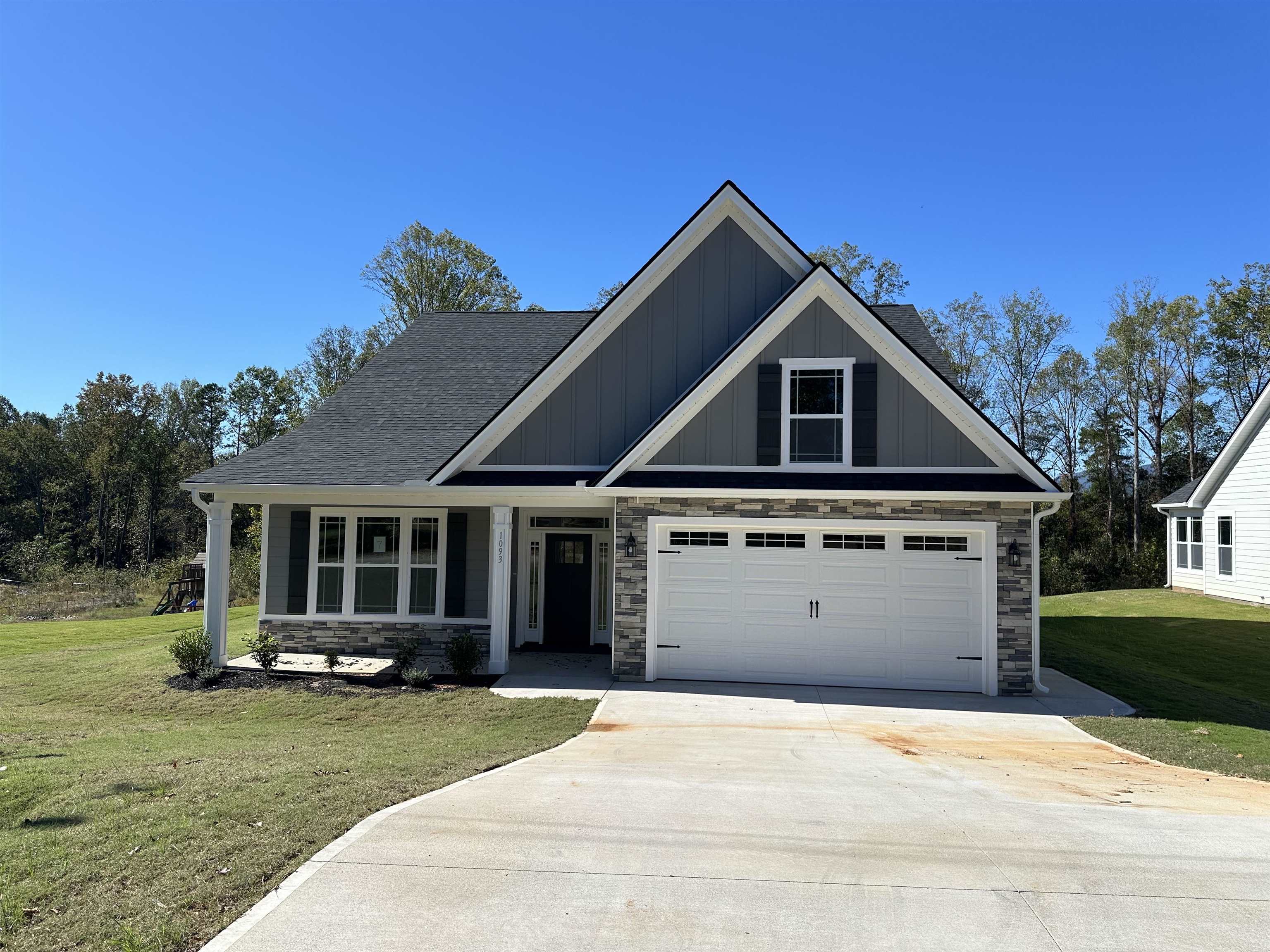 New Construction in Campobello by local builder. Quality Workmanship and first class warranty. The Addington plan provides WOW factor with high ceilings, butler's pantry, elegant dining room/study. Back Patio suite features Sunroom, Covered Patio and Uncovered Patio. Great for Entertaining. Tile Shower with Frameless Glass Door. Underground irrigation. Must See!   Virtual Tour reflects room over garage, not included on this home. Some stock photos show same house plan, not subject property. Buyer agent to verify sqft.