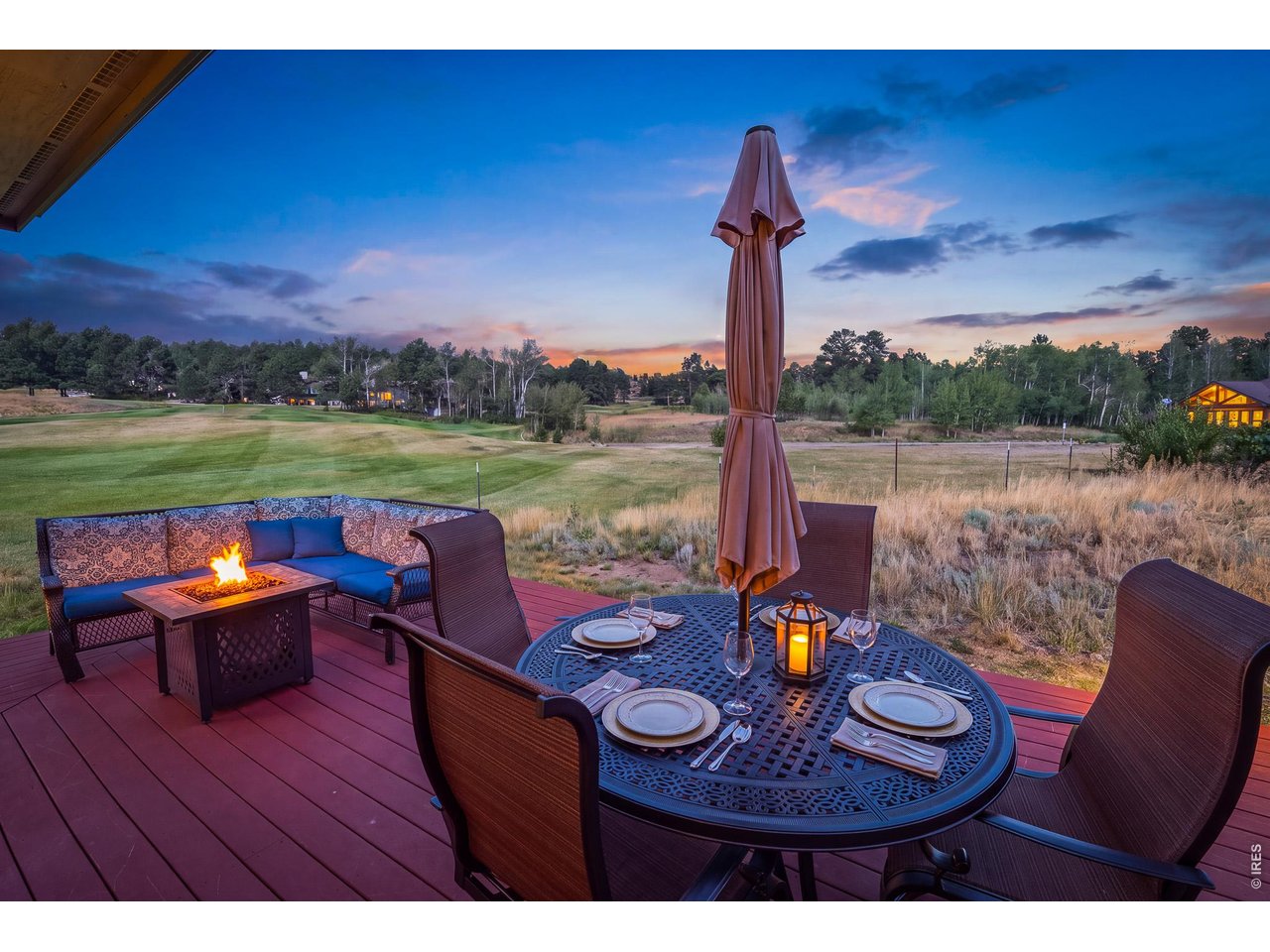 MUST SEE "FAMILY MTN RETREAT" in gated Fox Acres Community & Golf Club on 460 acres w/13 Lakes+Ponds! Twin home is FULLY FURNISHED+TURN KEY+ +GOLF CART! Open Concept, Vaulted Ceilings, Loft, Deck & Views between 4th Green & Lake Pawnee. Home has 3BR Ensuites+4Bath. EV Wood floors in Great Room / Stoned FP to Ceiling/ Granite Counters+Propane Cooktop. GFE Furnace+Cooling, Tankless Hot Water & Oversized Garage! HOA: Security/ Paved Roads/ Fire Hydrants/ Snow Removal to Door/ Water-Sewer and more! Trash pickup/ Tennis-Pickleball/ Bocce Ball+Children's Playground.*Club Members Golf-Fish-Swim+Kayak in Lake Osage, Restaurant +24 Hr. Fit.Ctr & Golf+Social activities! Verizon Cell Tower at Fox. Relax & enjoy historic Red Feathers & Dowdy Reservoir. Hike, Bike & enjoy the wildlife & beauty or relax and enjoy the serenity w/Family & Friends. 55 Min. from Ft. Colllins or come up Owl Canyon Rd. Join our Mountain Community and begin your next Journey in "Your New Favorite Home" thruout the Year!