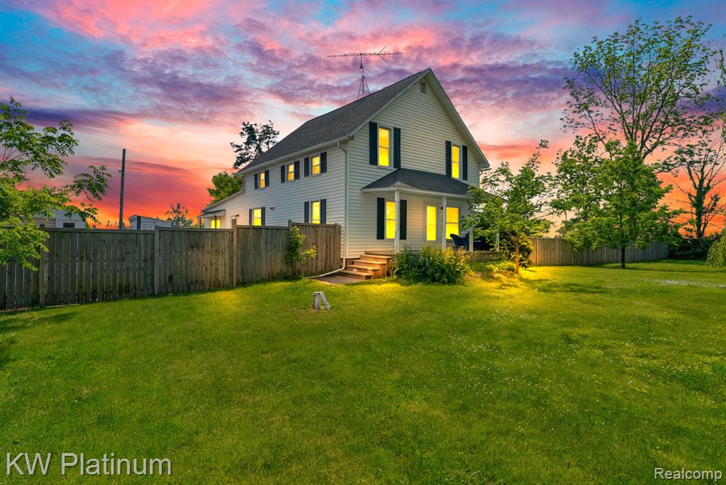 Spacious 4-Bedroom Home on Nearly 1.5 Acres with Barn & Detached Garage in Webberville! Discover the perfect blend of country charm and modern convenience in this roomy 2,200sqft home nestled on a sprawling lot. Featuring 4 bedrooms and 1 bathroom, this well-maintained home offers ample living space both inside and out.  Step inside to a wide-open main floor with a flexible, flowing layout that includes a bright living room, cozy family room, and a main-floor bedroom along with an expansive updated kitchen with appliances included. The upstairs space includes 3 more spacious bedrooms, and potential for a 5th bedroom as well! Nearly every surface of this home has been recently remodeled, including brand new carpet and flooring, fresh paint throughout, and stylish updated kitchen and bathroom.  Additional updates include a newer well and septic system (2016), roof and windows, efficient natural gas heating, and high-speed fiber internet, bringing modern comfort to peaceful rural living. Outside, enjoy the incredible potential of your nearly 1.5 acre property, complete with a massive barn and a detached garage!  This property truly offers the best of both worlds—peaceful country living with modern amenities.  Don’t miss your chance to own this unique slice of Michigan countryside!