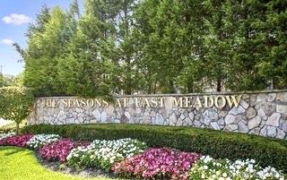 Welcome to the Seasons at East Meadow, a premier 55+ gated community offering luxury, comfort, and exceptional amenities that include an elegant clubhouse with common area sitting room and theater, fully equipped fitness center, indoor pool with jacuzzi, and an outdoor pool with a spacious patio area for relaxing.  This desirable 1st floor Unit offers 2 Bedrooms, 2.5 Baths, and full finished basement. The main level offers a primary bedroom suite with full bath,  additional bedroom, 2nd full bath, modern kitchen with granite countertops and stainless steel appliances, open -concept living/dining room area and laundry.   The full finished basement with 1/2  bath offers additional  living or recreational space, perfect for home office, media room or guest area and ample storage. Located close to shopping, dining and transportation.