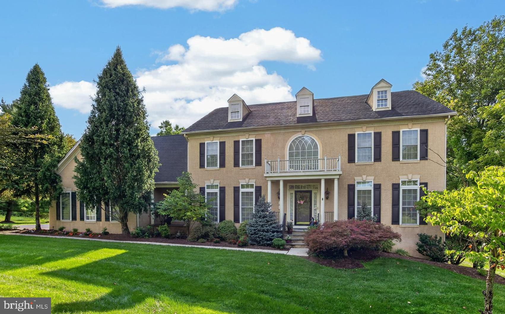 Escape to privacy without sacrificing convenience.  Set on 3.2 pristine acres in the coveted Anderson Farm subdivision, this stunning 4-bedroom, 3.5 bath colonial with 3-car garage, offers an unparalleled retreat within the acclaimed Phoenixville School District.  From the moment you step into the soaring grand foyer, the pride of original ownership shines.  The heart of the home is a magnificent, light-filled, two-story family room featuring a floor-to-ceiling stone fireplace, which flows seamlessly into a chef's kitchen.  Outfitted with custom cherry cabinetry (with lifetime warranty), a central island, and a new premium Cafe' double oven, it is built for effortless entertaining.  Traditional living and dining rooms, finely appointed with custom moldings, home office, powder & laundry rooms round out a fabulous main level.  Upstairs, the primary suite, with tray ceiling, dressing area, large walk-in closet, and spacious bath, serves as a peaceful sanctuary.  Two bedrooms, complemented by a jack & jill bathroom, along with an en suite complete the upper level.  A massive walk-out basement ripe for customization awaits your finishing touch.  Outside your private oasis beckons.  Spend your evenings relaxing on the expansive deck, enjoying a yard bordered by mature woods and tiny, gentle stream.  This exquisite rare find, with numerous updates, truly has it all.