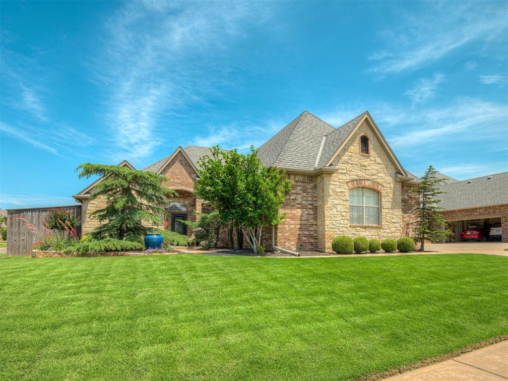 Welcome to this wonderful 3 bed, 2.5 bath home in the coveted Still Meadows neighborhood! Upon entering through the beautifully landscaped front walk, the inviting entryway leads to the dedicated home office with French doors on the left and a stunning dining area on the right. The open-concept living area with updated wood-look tile draws you in, with large windows overlooking the backyard and an updated stone fireplace. The gorgeous kitchen is open to the living room and breakfast area, and has beautiful painted cabinets, granite countertops, an island, generous pantry and bar top seating. And the oven, microwave and dishwasher were all replaced in December 2024! Upstairs is a large bonus room, perfect for a playroom, media room or extra living area. The spacious primary suite includes an expansive bathroom with whirlpool tub and generous closet. The two secondary bedrooms share a jack-and-jill bathroom with two sinks. A dedicated mud bench/drop zone off the garage entry helps everyone stay organized. The large laundry room has ample space and storage, and the 3-car garage has an in-ground storm shelter for peace of mind. Outside, the covered patio is the perfect spot to grill out or enjoy the sunrise. The active neighborhood has a large park, a soccer field, two swimming pools, clubhouse, and many events throughout the year. Minutes to the highway, turnpike, eateries, entertainment, and shopping! Located within Deer Creek's award winning school district. Schedule your private tour today.