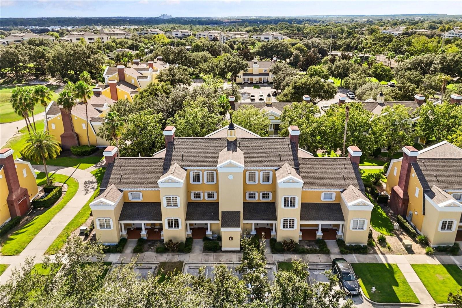 Location Location. Enjoy the peace and tranquility of your very own private condo on the first floor with large outside patio. This spacious 1-bedroom, 1 bath condo is located near The Cove at Seven Eagles Amenity Complex that includes a community pool, hot tubs, pool bar, and fitness center. This unit is also a short walk to the Reunion Grande, Restaurants and Clubhouse. This condo can be a primary residence, second home, or vacation rental property. Reunion Resort offers 3 signature golf courses, tennis center, state of the art water park with lazy river, 14 community pools, 5 restaurant areas, playgrounds, organized activities and so much more. The resorts proximity to all of the major theme parks being just 6 miles away, makes this vacation community a top choice for visitors of all ages.