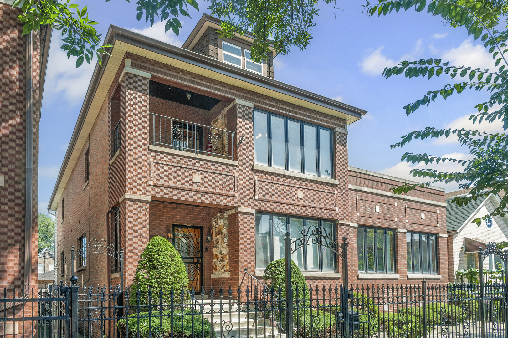 This remarkable home is set up to be your own personal resort, in part because it includes a phenomenal indoor pool and sauna. The Curb Appeal for this home is off the charts, in part because the classic masonry work done on the home and its addition offers an attention to detail rarely found in newer construction these days. The living area for the home has tons of space with three levels above grade, including 4 bedrooms and 2 full baths. A third full bath is situated in the pool and sauna area. Oak Hardwood floors adorn the first and second floors in the main living area and the attic space was finished for an ideal play / study space for the family. This home fortunately feeds to Healy Elementary school (Niche recognized as 6th of 209 Elementary; and 3rd of 108 Middle schools in IL). There are 3 levels above grade, along with a full basement partially finished with storage, work room, office, and a make shift second kitchen. The main kitchen includes stainless steel appliances, cabinets galore & ample counter space. Granite counters & backsplash make kitchen clean up following your next culinary masterpiece a breeze. The back covered porch is ideal for grilling and the yard is perfect for entertaining. This Home and its fully enclosed Pool sit on a double wide (50x125) Chicago Lot. The backyard has convenient access to the pool. You can see from the pictures that the exterior for this home is very low maintenance hardscape. Storage accommodations above the garage and within the home are incredibly generous. There are two completely separate 2 car garages.  This is a rare opportunity to secure a well-maintained, unique home in the heart of Bridgeport.                     NOTE: There has been only one home on Chicago's south side with an indoor pool that sold in the last two years. This estate will be sold As-Is.