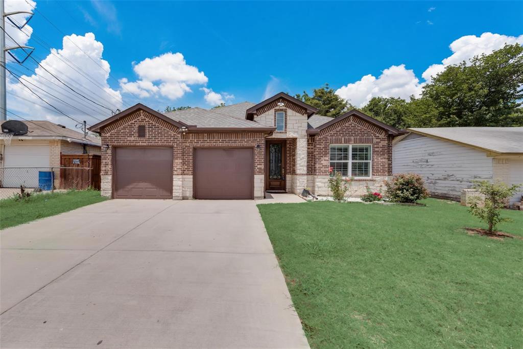 Welcome to your dream home in Grand Prairie! This beautifully maintained residence showcases plantation shutters, tile, and laminate flooring throughout. The spacious living room features a cozy electric fireplace with a stone surround and glass cover, perfect for relaxing evenings. Just off the living space, the dining area offers a stylish dry bar with a built-in wine shelf.  The kitchen is a true highlight, equipped with stainless steel appliances, an island, walk-in pantry, farmhouse sink, granite countertops, vented exhaust, and an electric range. The primary suite boasts a walk-in closet and an ensuite bath complete with double sinks, granite counters, a soaking tub, and a beautifully tiled shower. Additional bedrooms also feature walk-in closets, providing plenty of storage space for the whole household. Situated near Epic Waters Indoor Waterpark, Grand Prairie Premium Outlets, and Joe Pool Lake, this home offers the perfect blend of comfort, style, and convenience.  Don’t miss your chance to lease this exceptional property and schedule a tour today!