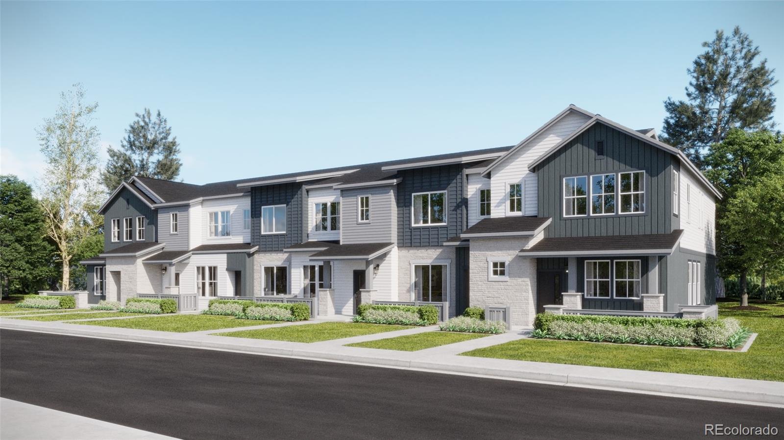 **Contact builder today about Special Financing for this home - terms and conditions apply**Anticipated Completion August 2026!Low maintenance living in the gorgeous new Vermilion community. Just lock up and go. This 2-story townhome in a 6-plex features 2 bedrooms, 2 baths, great room, kitchen, upper laundry, 1 car attached garage (rear alley entry) and conditioned crawl space. Gorgeous finishes and upgrades throughout including, slab quartz counters, luxury vinyl plank flooring, stainless steel appliances and more. The builder provides the latest in energy efficiency and state of the art technology with several fabulous floorplans to choose from. Energy efficiency, and technology/connectivity seamlessly blended with luxury to make your new house a home.  Photos are model only and subject to change. Association fee subject to change. Photos and the Matterport 3D tour are of a model home and are provided for illustrative purposes only. Features, finishes, and layout may vary and are subject to change.   Enjoy easy access to Tagawa Gardens, nearby Trails and Cherry Creek schools.