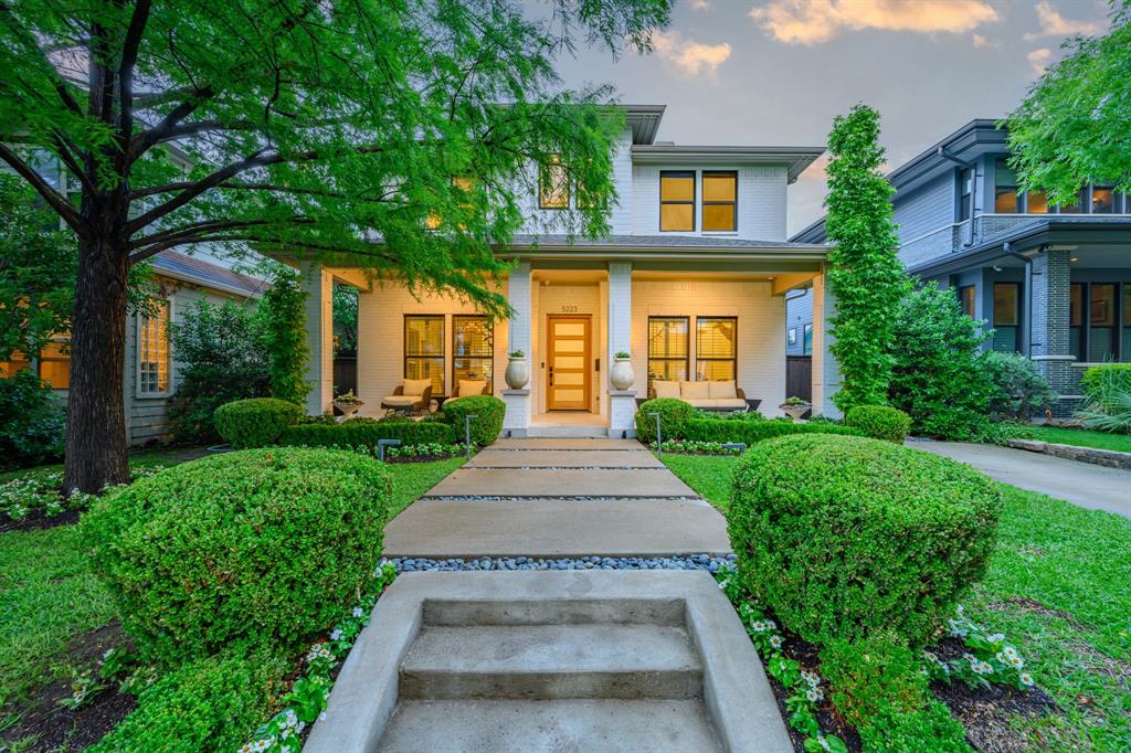 Tucked away on a tree-lined street just steps from the vibrant energy of Henderson Avenue, this beautifully designed 2018-built home offers the perfect blend of luxury, comfort, and walkable convenience. From the moment you arrive, the lush, meticulously maintained landscaping makes a lasting impression—an oasis of green in the heart of the city.

Inside, the flexible layout caters to both daily living and entertaining. The main floor features a private study that can also serve as a fourth bedroom, ideal for guests or working from home. Upstairs, the spacious primary suite offers a tranquil retreat with an amazing walk-in closet, complemented by two additional bedrooms and a generously sized game room that can easily be converted into a fifth bedroom if desired.

You'll appreciate the thoughtful details throughout—modern finishes, abundant natural light, and a floor plan that flows effortlessly. A rare find in this neighborhood, the home boasts an oversized two-car garage and a convenient single-car parking pad out front.

Enjoy the serenity of this quiet street while being just a short walk to top-tier restaurants, bars, and shops on Henderson Ave. Whether you're looking to unwind or explore, 5223 Richard Ave is a place you'll love to call home.